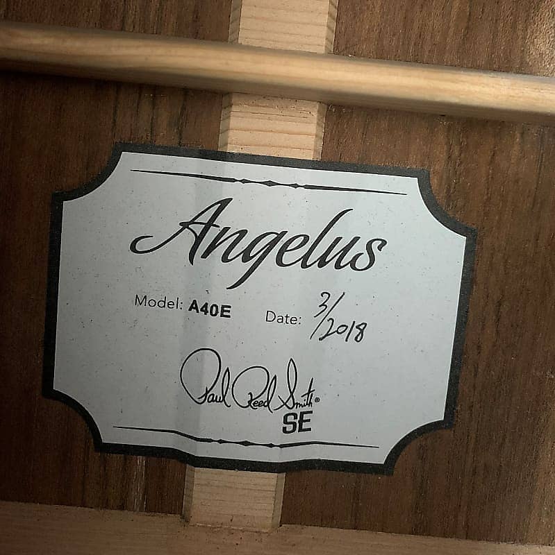 Paul Reed Smith SE A40E Solid Spruce/Ovangkol Angelus Cutaway with Fishman GT1 Electronics Natural 2018 - Image 18