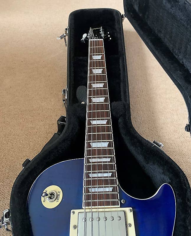 Epiphone Les Paul Standard in Blue Burst 2008 - Image 16