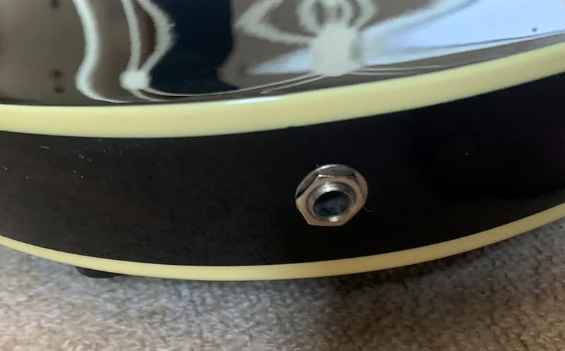 Italia Torino Semi-Hollow Body Bass Guitar, Black - Image 12