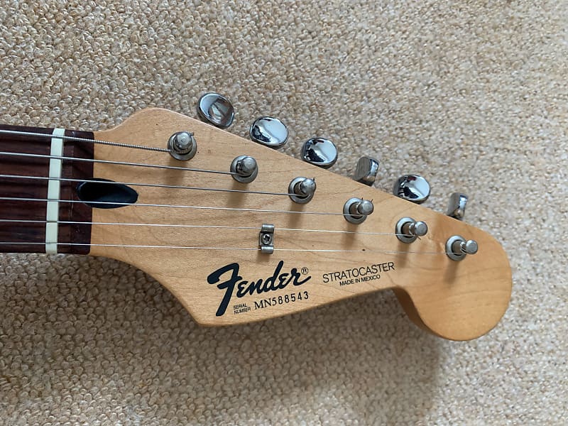Fender Stratocaster Electric Guitar Made In Mexico 1995/1996 Black - Image 4