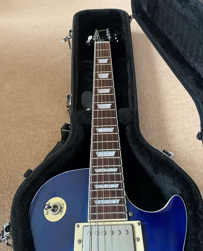 Epiphone Les Paul Standard in Blue Burst 2008 - Image 4