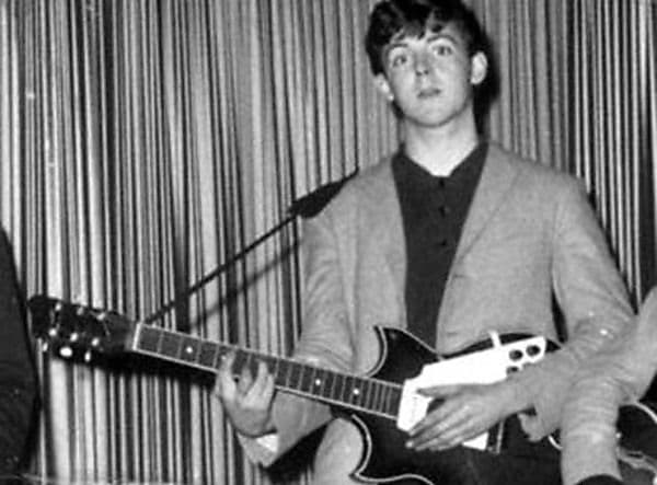 Rosetti Lucky 7 Semi-Hollow Body Electric Guitar Early 1960's Red Burst - Image 2