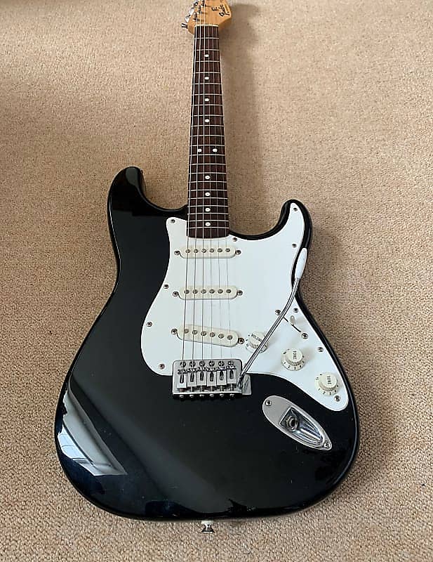 Fender Stratocaster Electric Guitar Made In Mexico 1995/1996 Black - Image 12