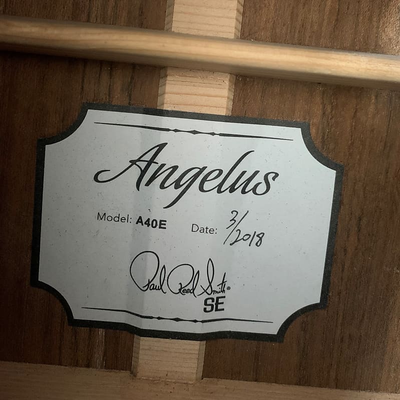 Paul Reed Smith SE A40E Solid Spruce/Ovangkol Angelus Cutaway with Fishman GT1 Electronics Natural 2018 - Image 5