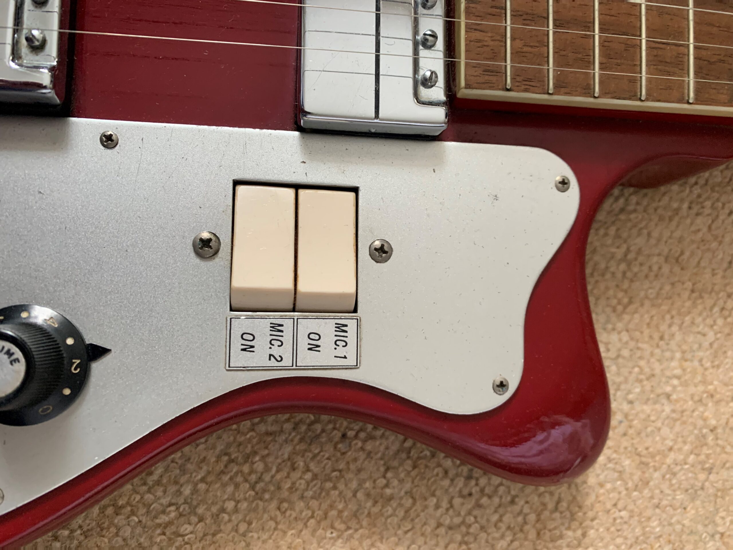 Teisco Starway 1960’s Red made in Japan - Image 3