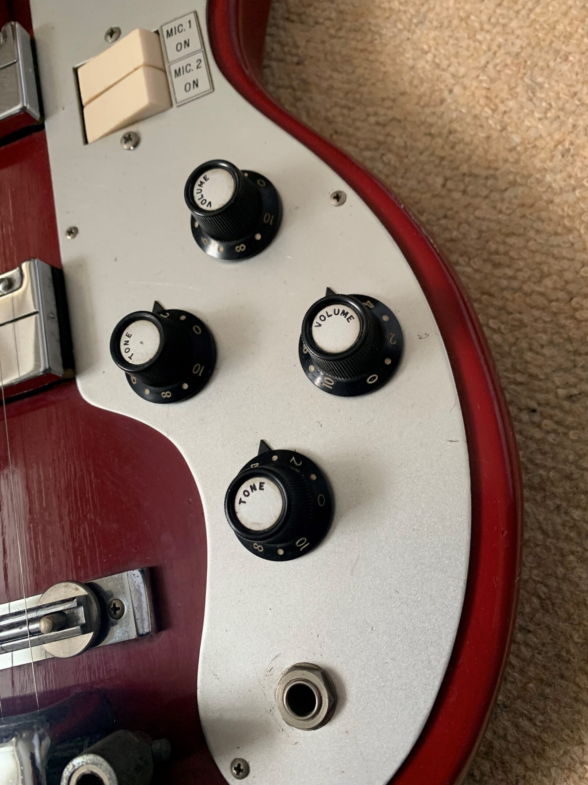 Teisco Starway 1960’s Red made in Japan - Image 4