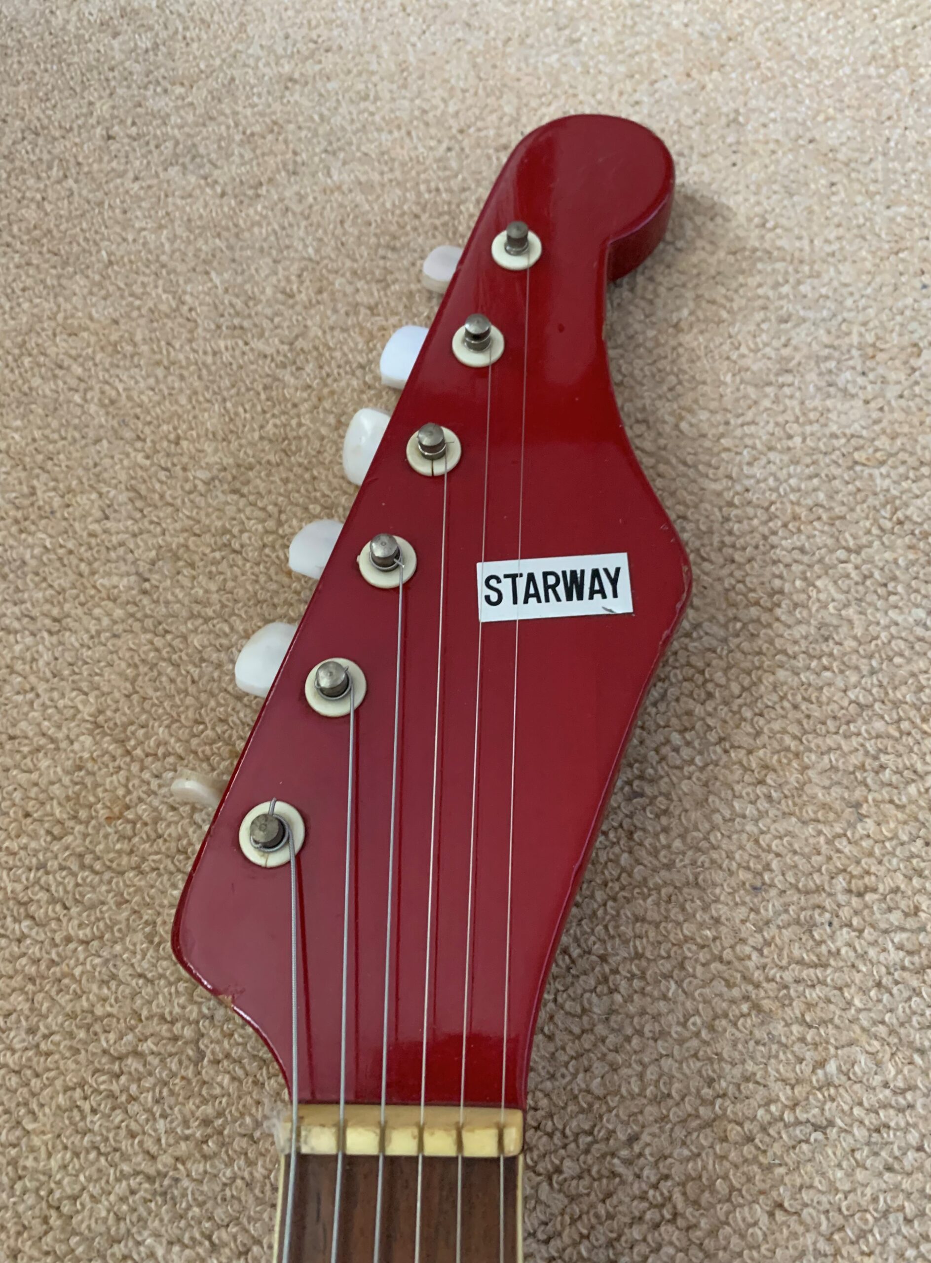 Teisco Starway 1960’s Red made in Japan - Image 7