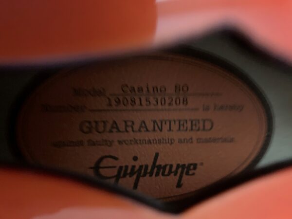 Epiphone Casino Sunrise Orange Limited Edition - Image 4