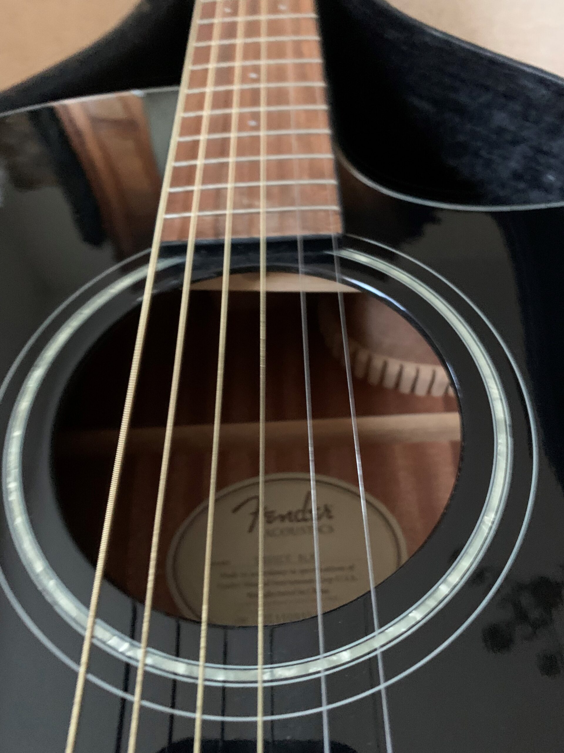 Fender CD-60SCE Dreadnought Electro Acoustic, Black - Image 3