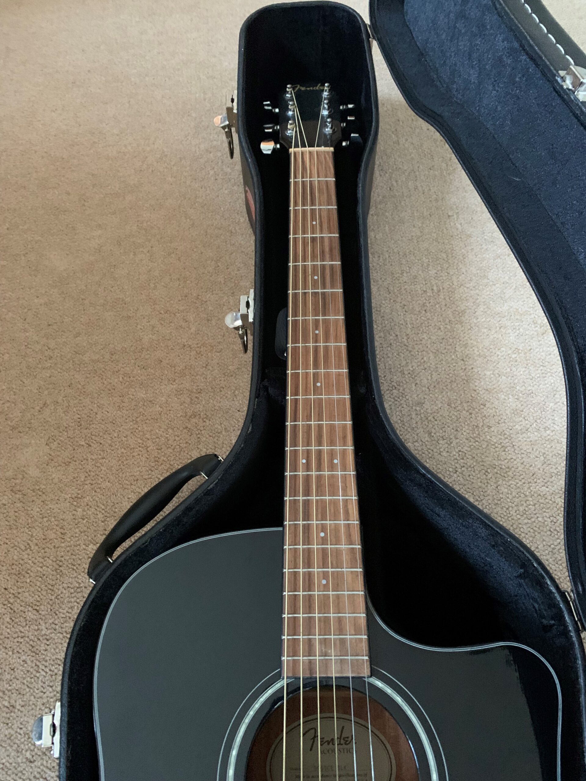 Fender CD-60SCE Dreadnought Electro Acoustic, Black - Image 5