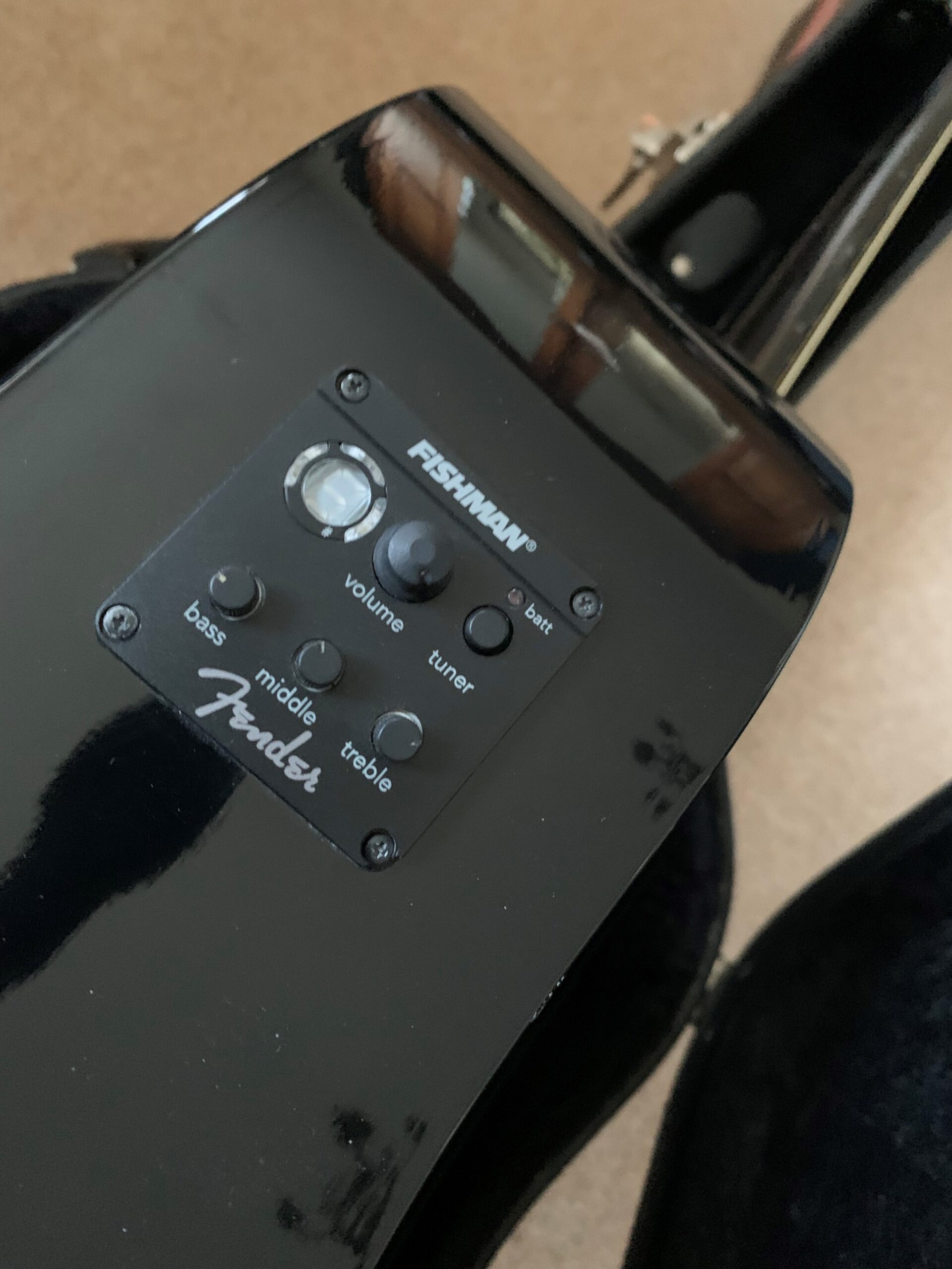 Fender CD-60SCE Dreadnought Electro Acoustic, Black - Image 7