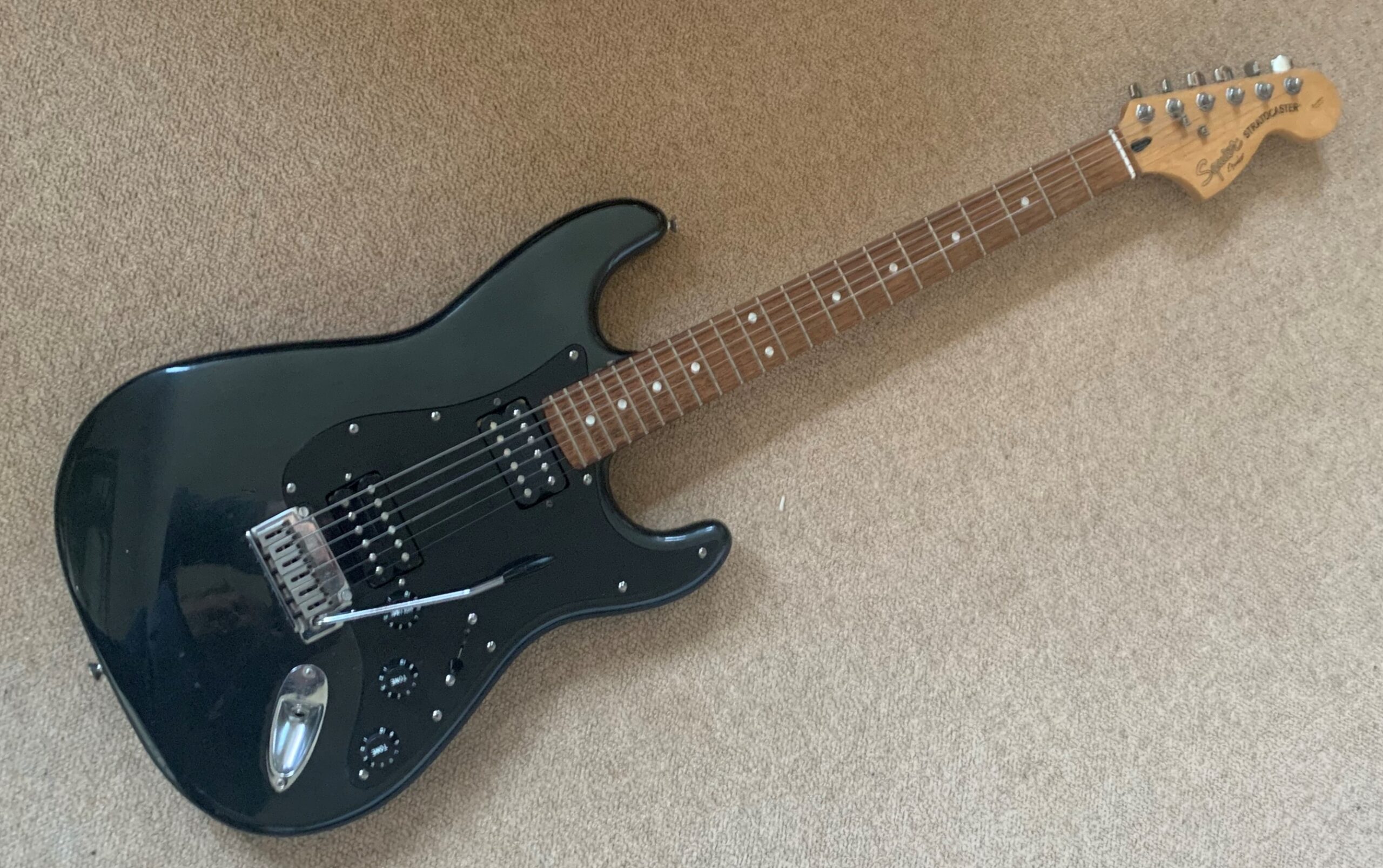 Squier Stratocaster HH 2003 Charcoal Frost Metallic