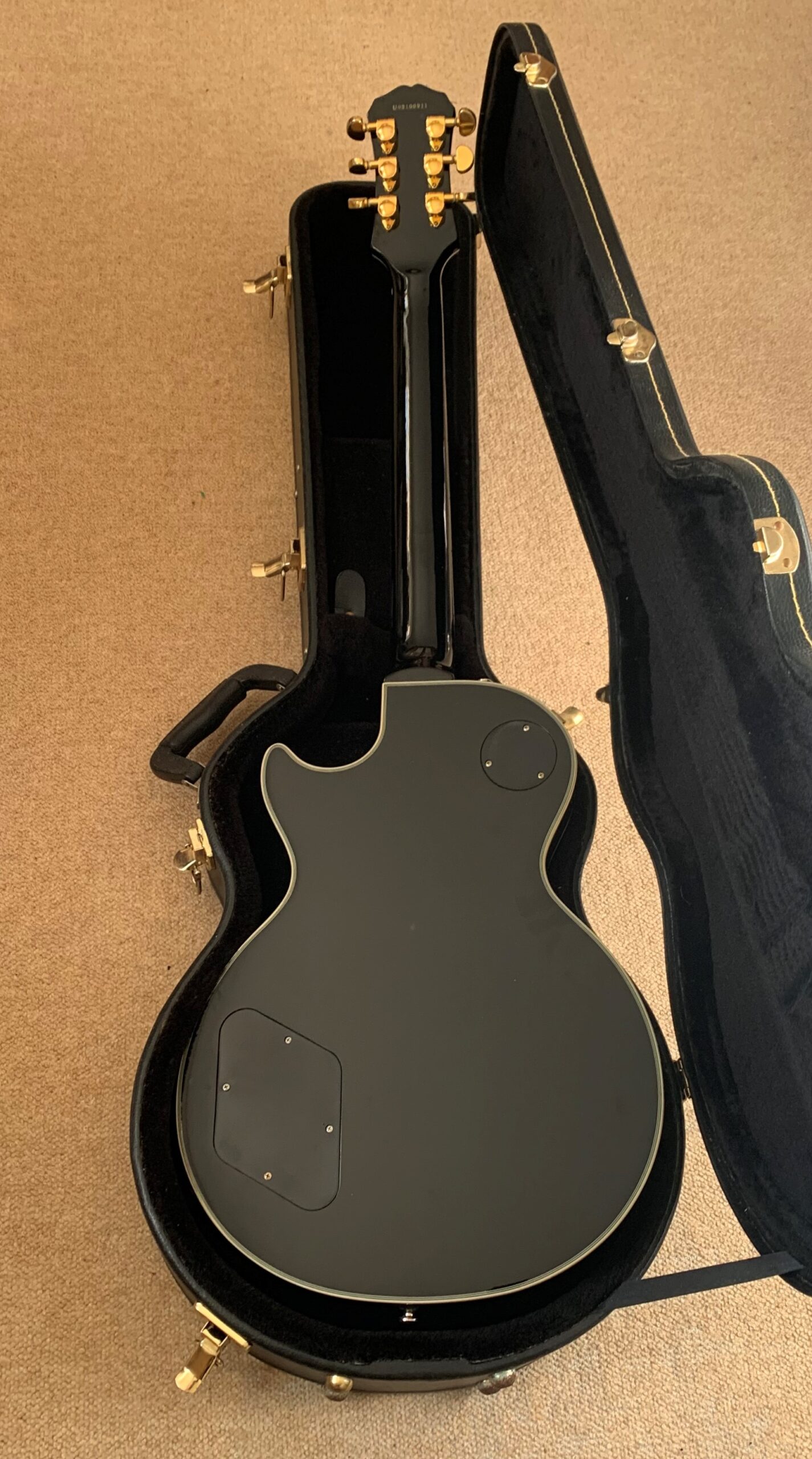 ギター Epiphone Les Paul Black Beauty 3PU Epiphone Les Paul Custom Black Beauty (3-Pickup), Ebony