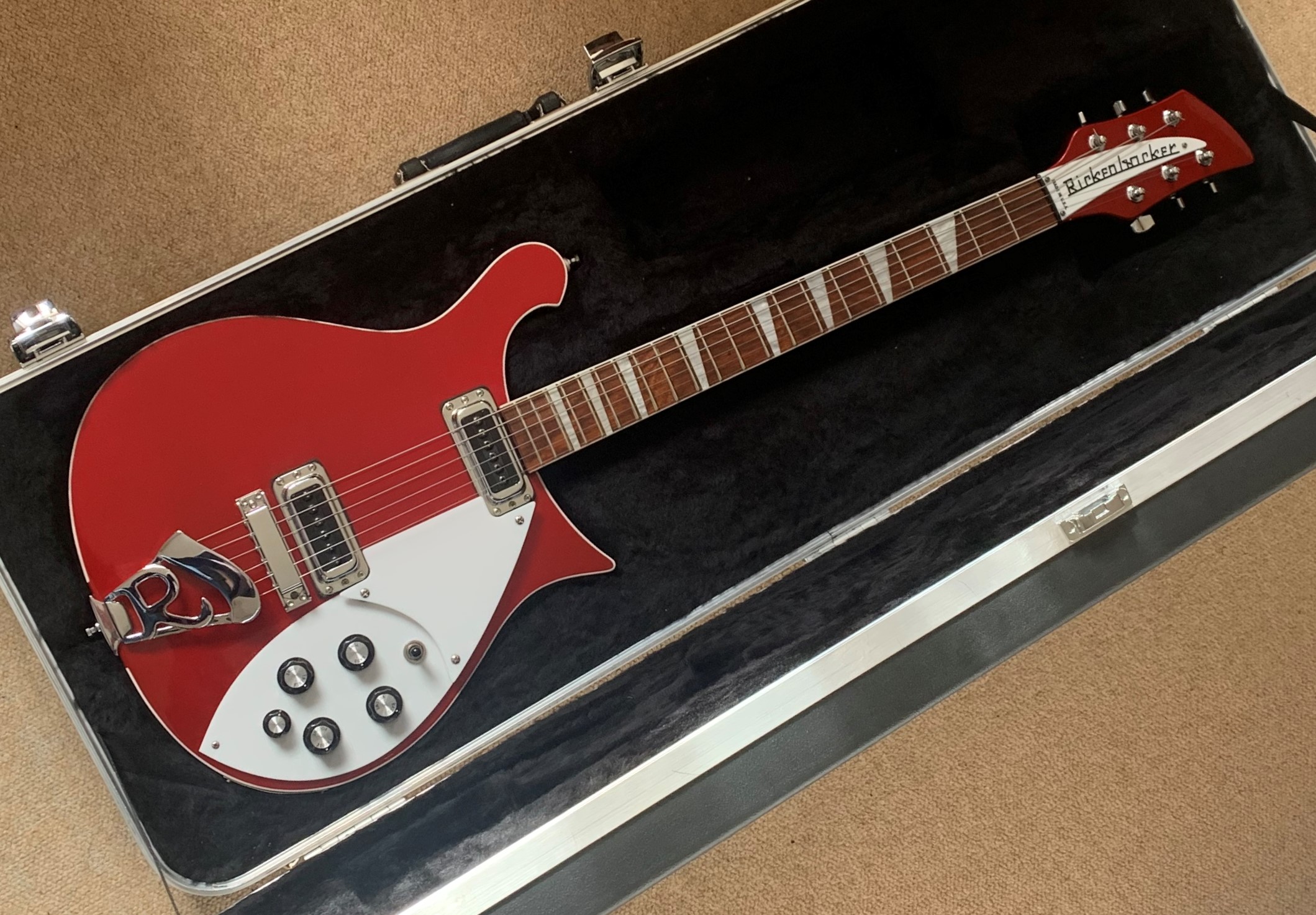 Rickenbacker 620 Electric Guitar Ruby Red Sparkle - Rock Stock Stores Rickenbacker 620 Electric Guitar Ruby Red Sparkle - Rock Stock Stores