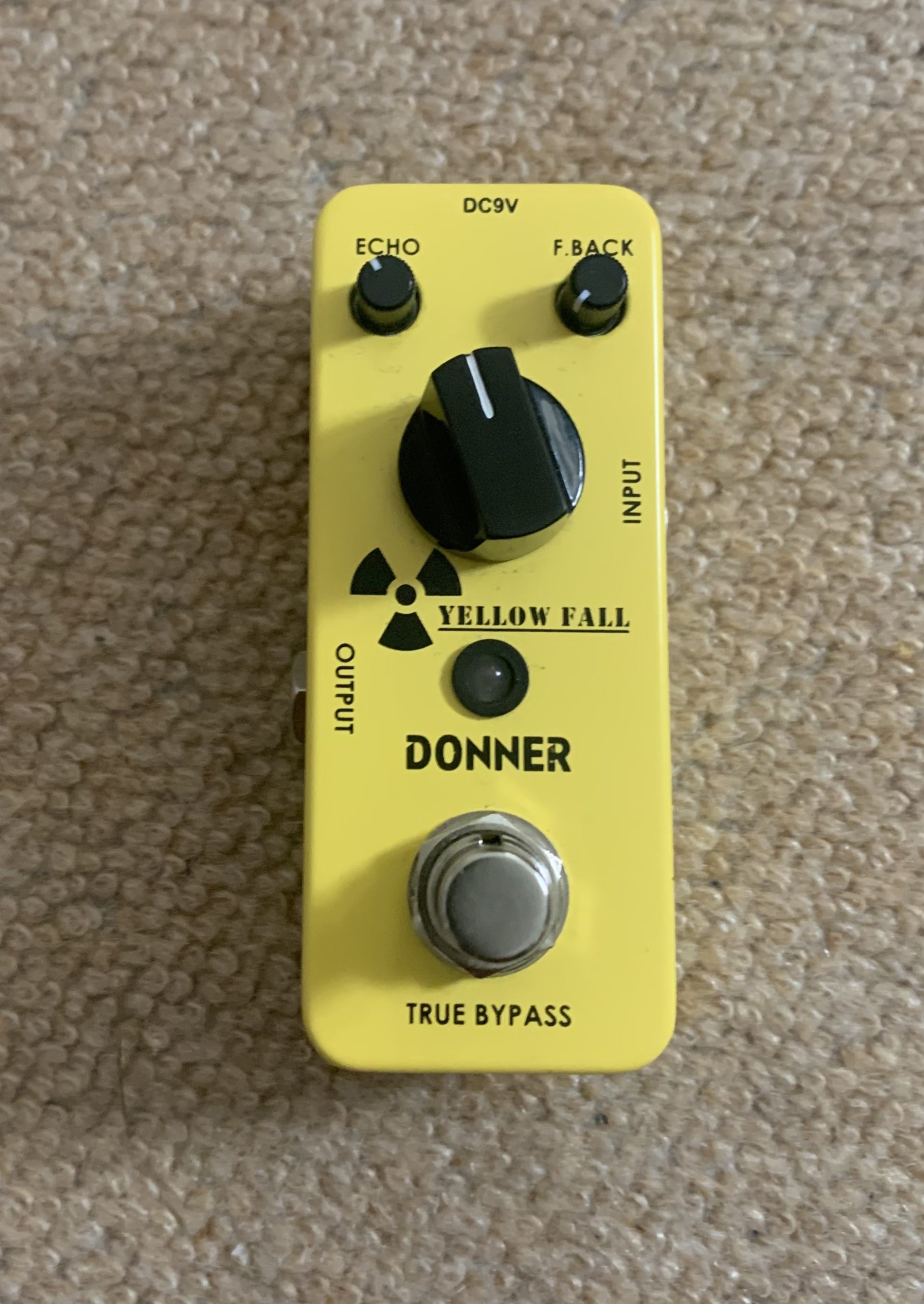 Donner Yellow Fall Delay Pedal, Delay Guitar Effects Pedals Mini Pedal Compact Size Pedal - Image 2