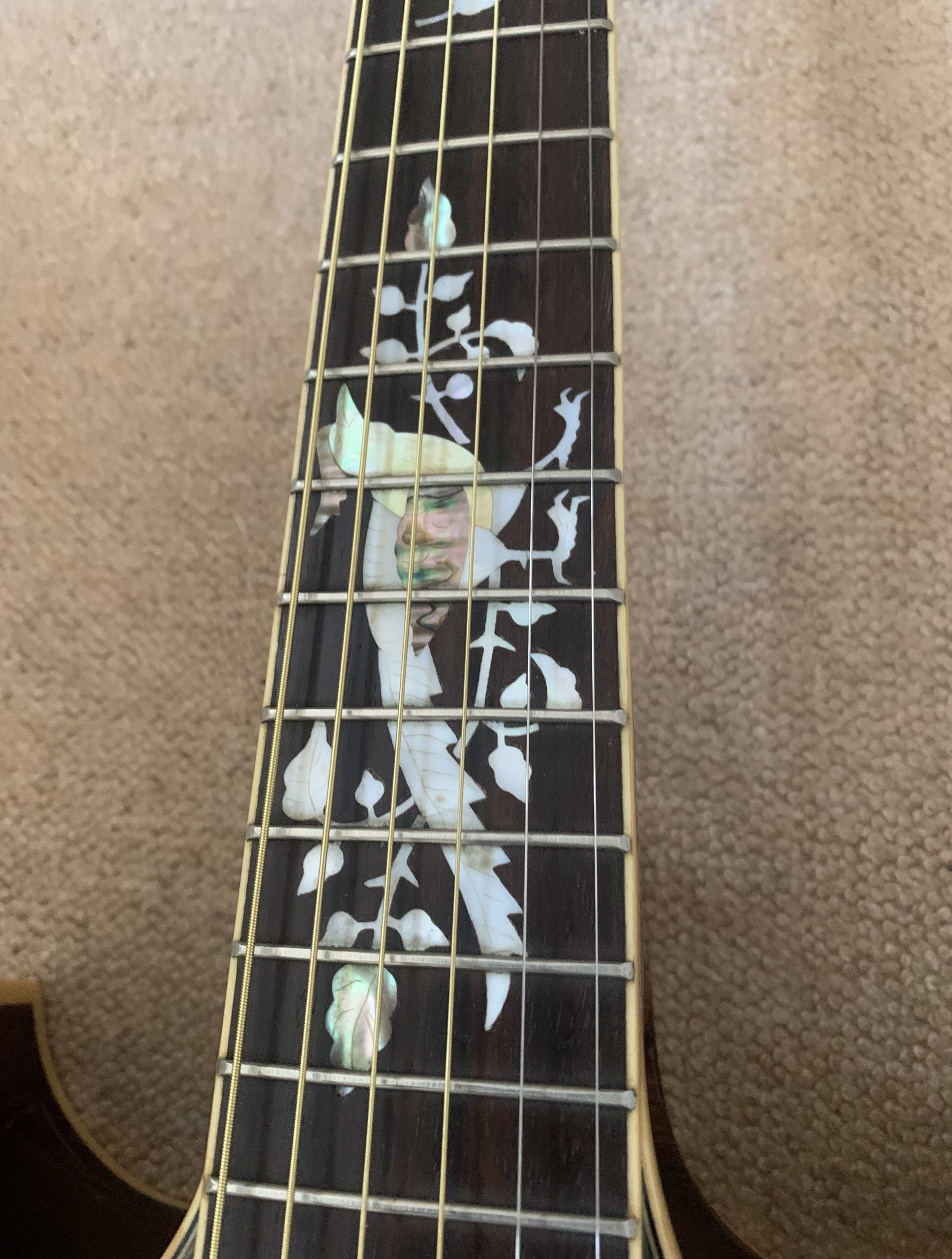 Shelby Electro Acoustic Guitar Hidden Sound Holes Circa 1960s USA - Image 4
