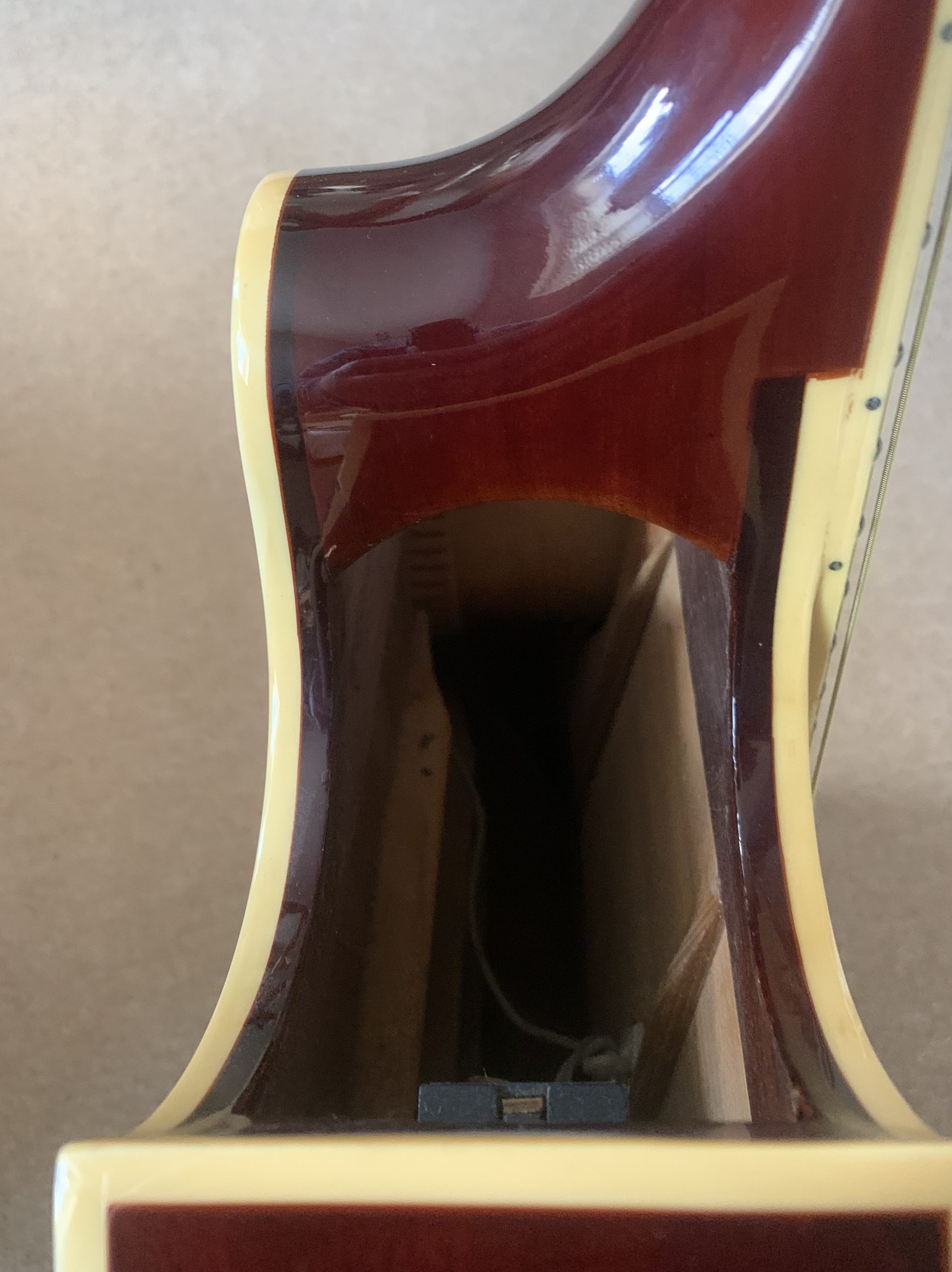 Shelby Electro Acoustic Guitar Hidden Sound Holes Circa 1960s USA - Image 8
