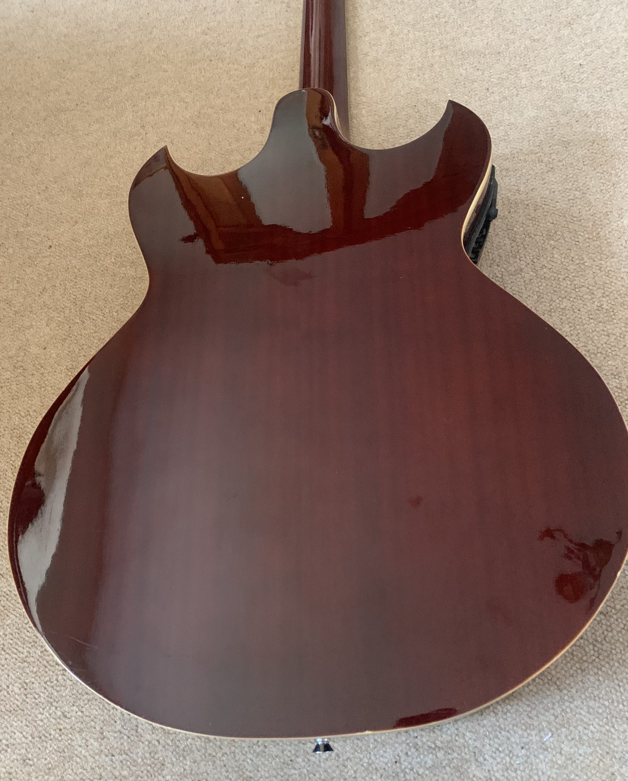 Shelby Electro Acoustic Guitar Hidden Sound Holes Circa 1960s USA - Image 12