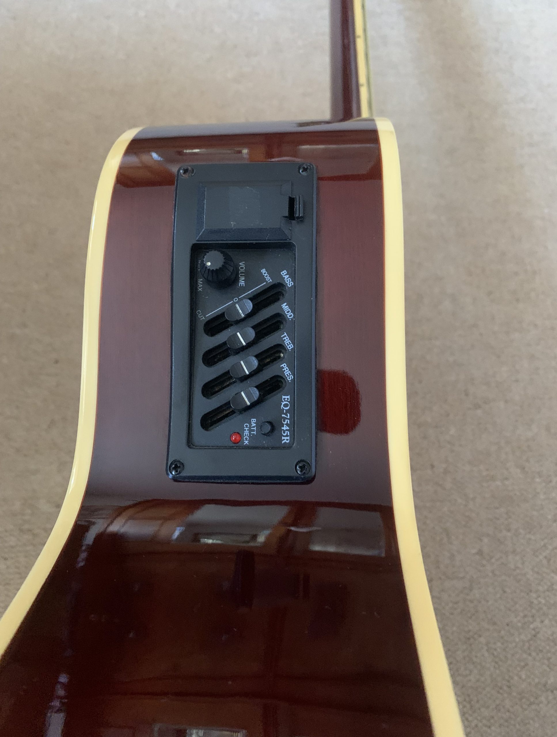 Shelby Electro Acoustic Guitar Hidden Sound Holes Circa 1960s USA - Image 13