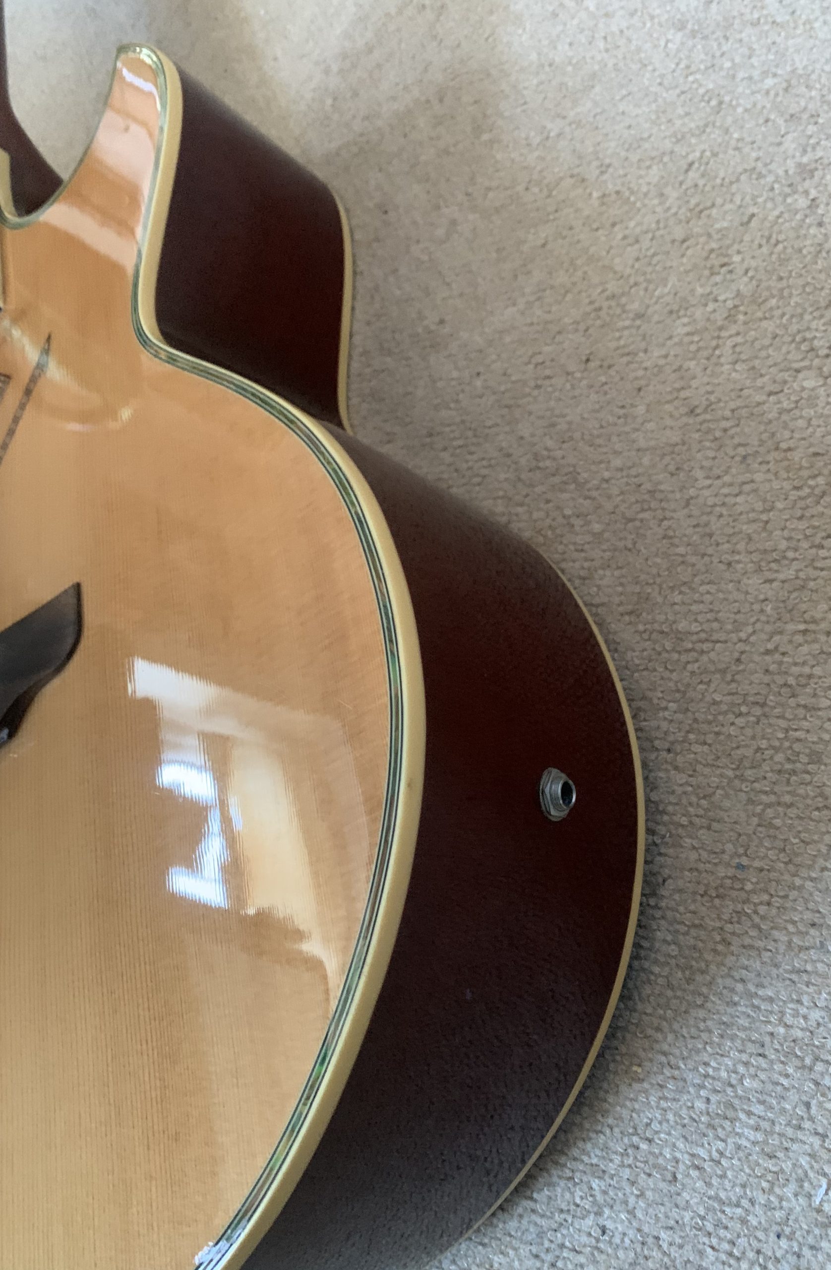 Shelby Electro Acoustic Guitar Hidden Sound Holes Circa 1960s USA - Image 14