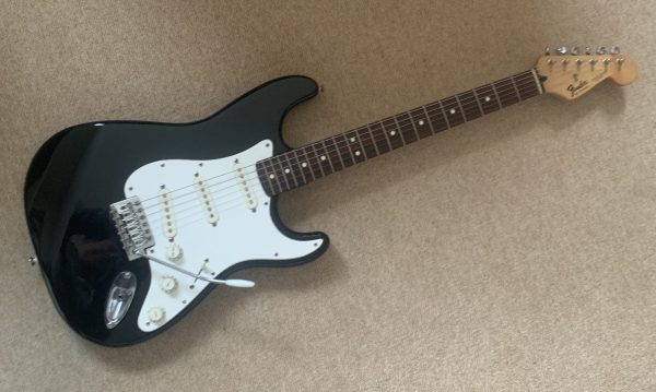 Fender Stratocaster Black Electric Guitar Made In Mexico  1995/1996