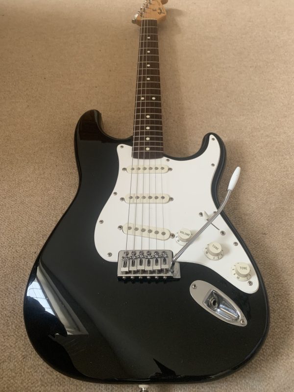 Fender Stratocaster Black Electric Guitar Made In Mexico  1995/1996 - Image 2