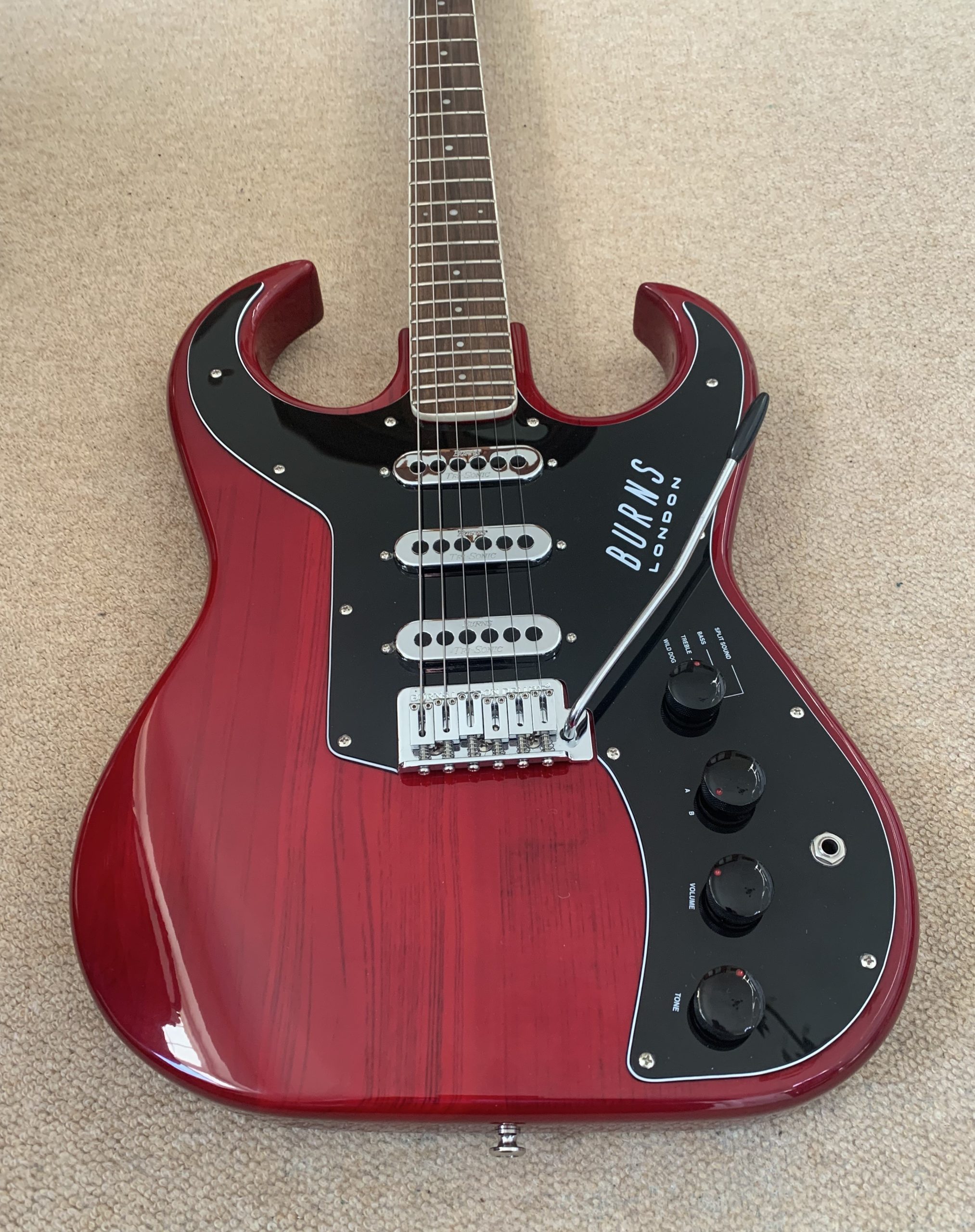 Burns Bison 62 Reissue Wine Red Electric Guitar - Rock Stock Stores