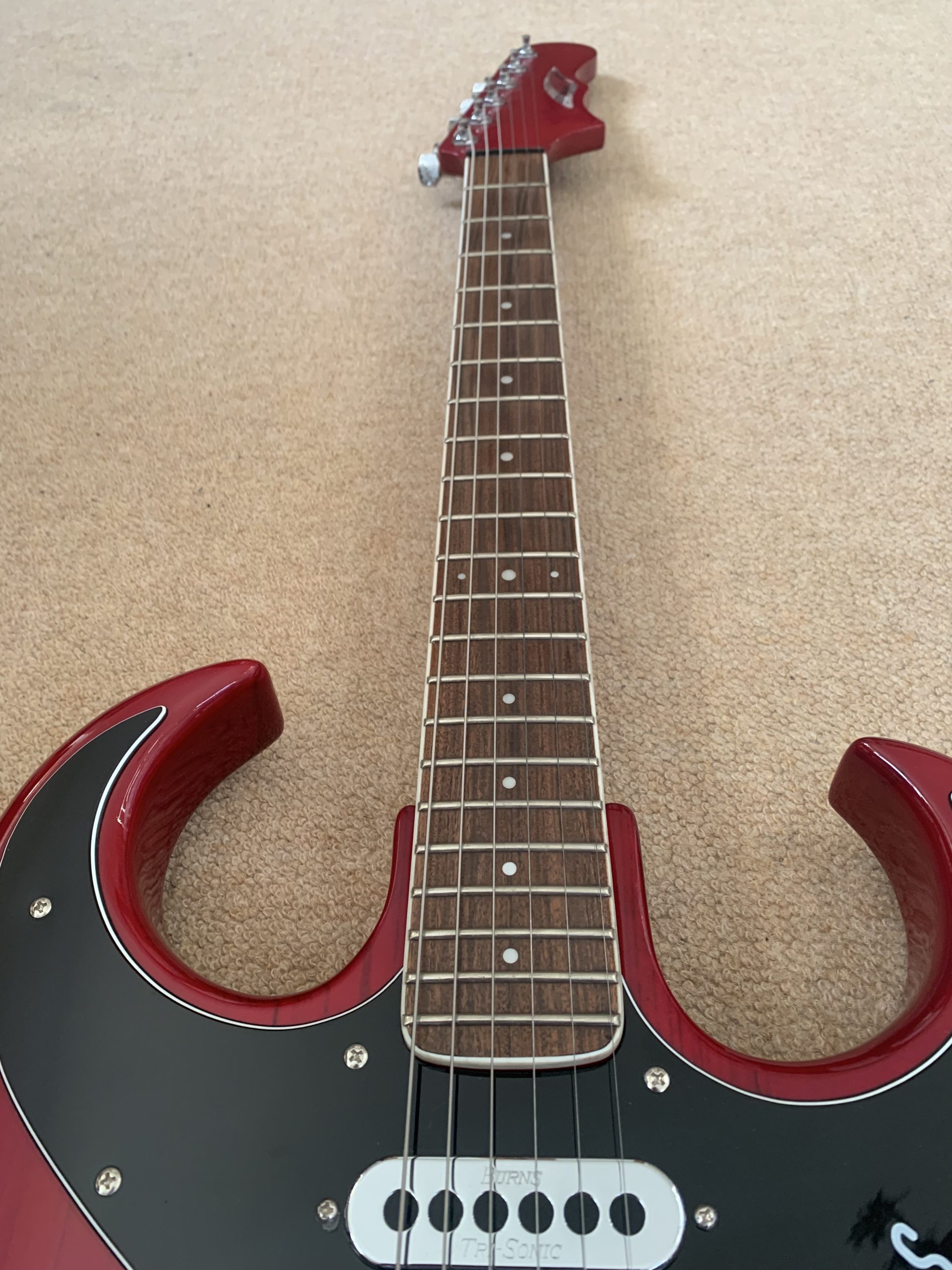 Burns Bison 62 Reissue Wine Red Electric Guitar - Rock Stock Stores