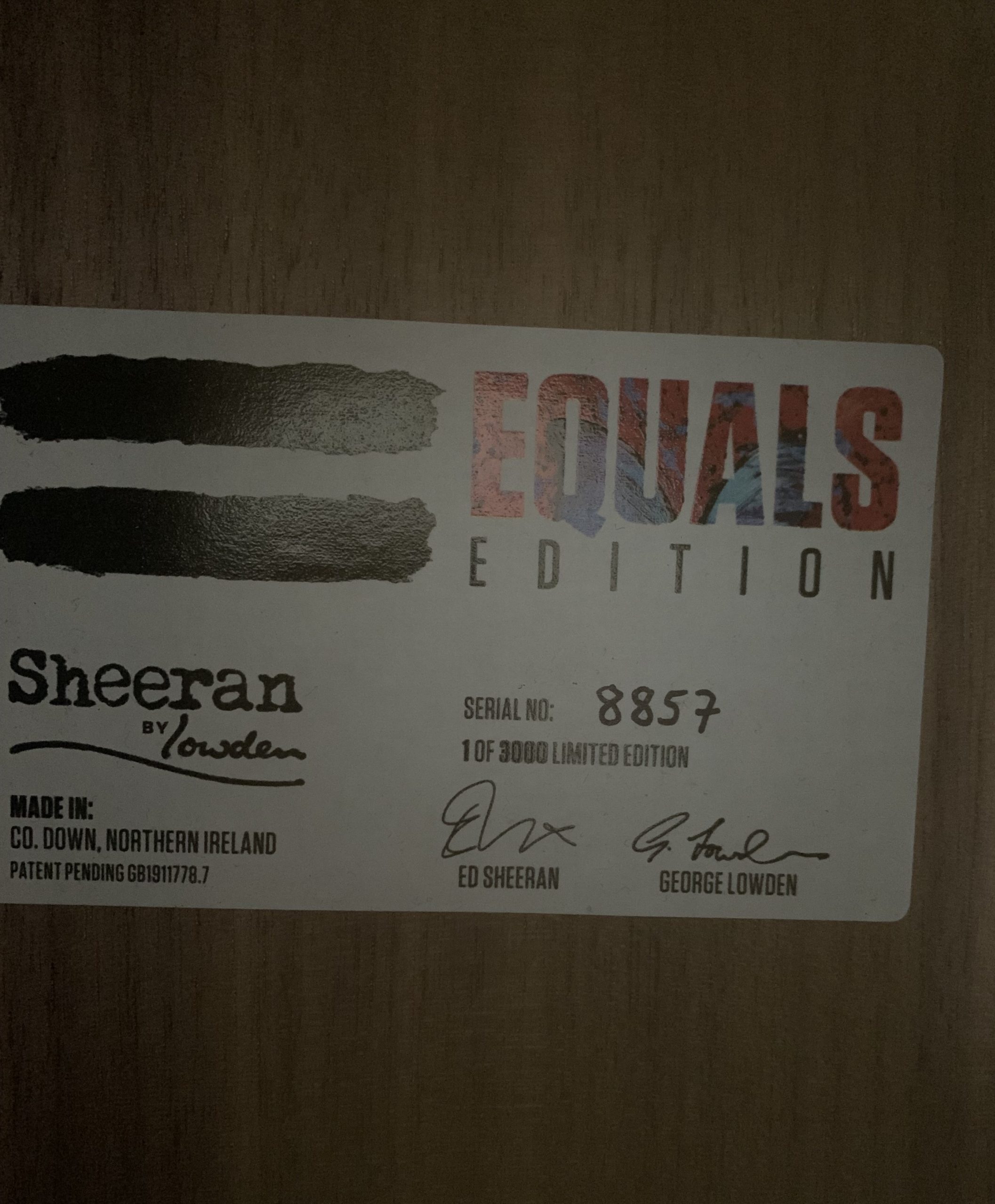 Lowden Ed Sheeran Equals Limited edition (3000) Acoustic Guitar - Image 4