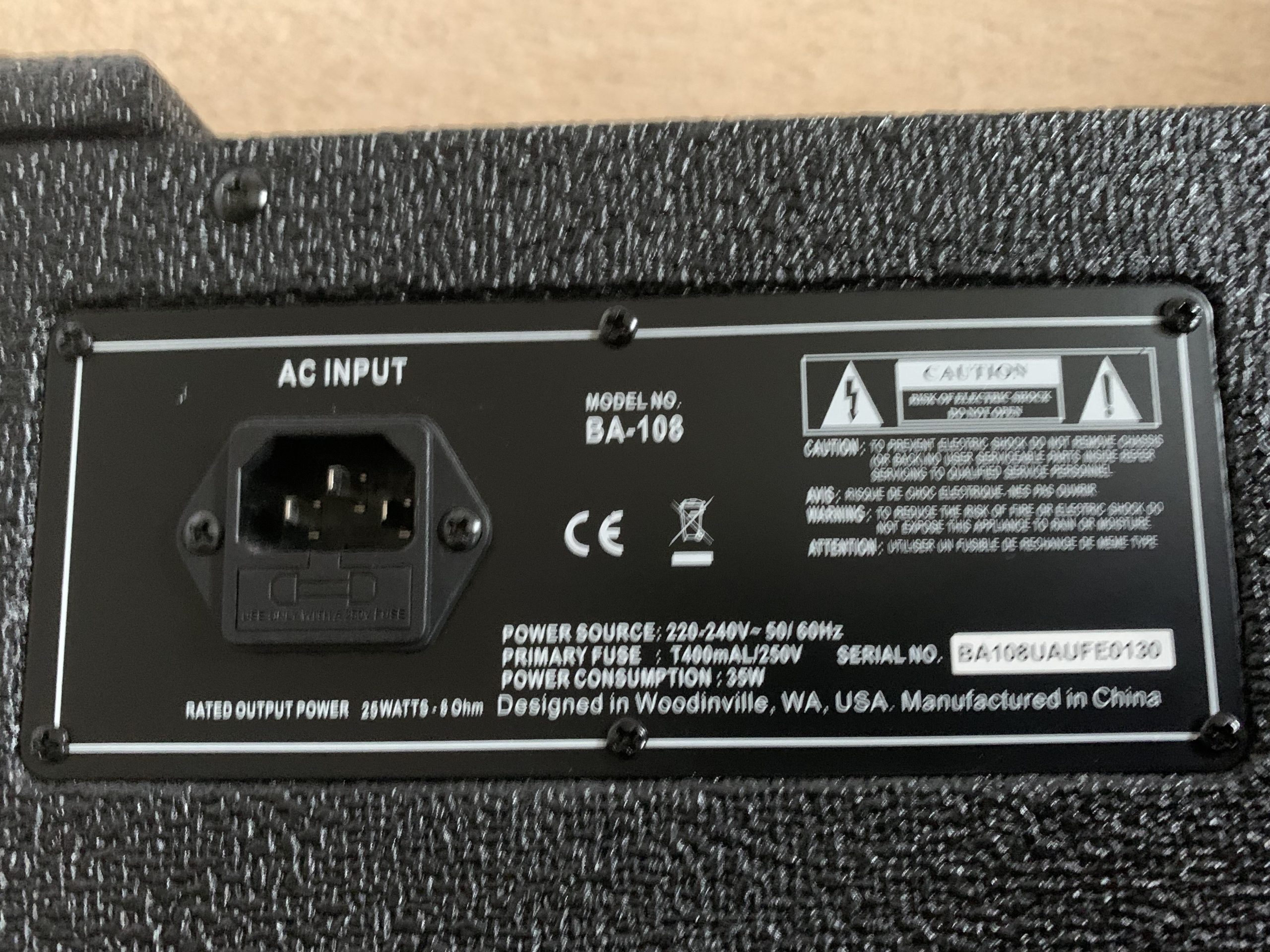 Ampeg BA-108 25-Watt 1x8" Bass Combo - Image 5