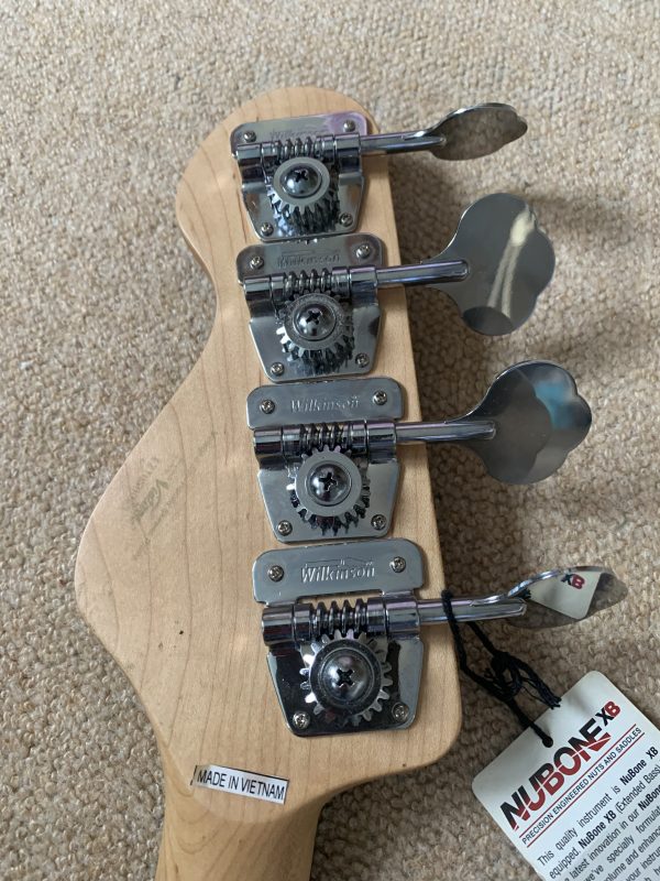 VINTAGE V4 REISSUED BASS GUITAR  BAYVIEW BLUE - Image 7