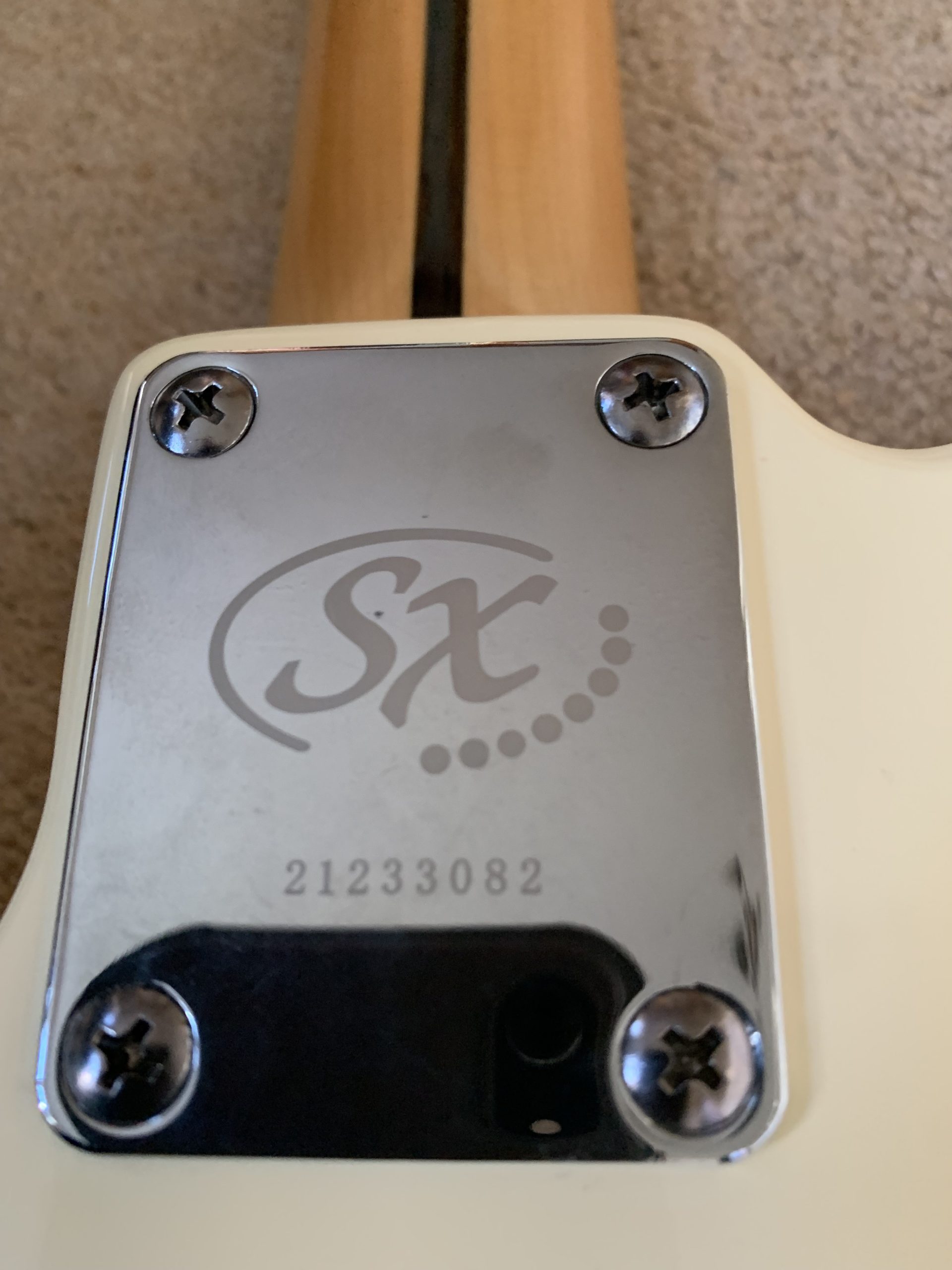SX Electric Guitar Telecaster Vintage White - Image 9