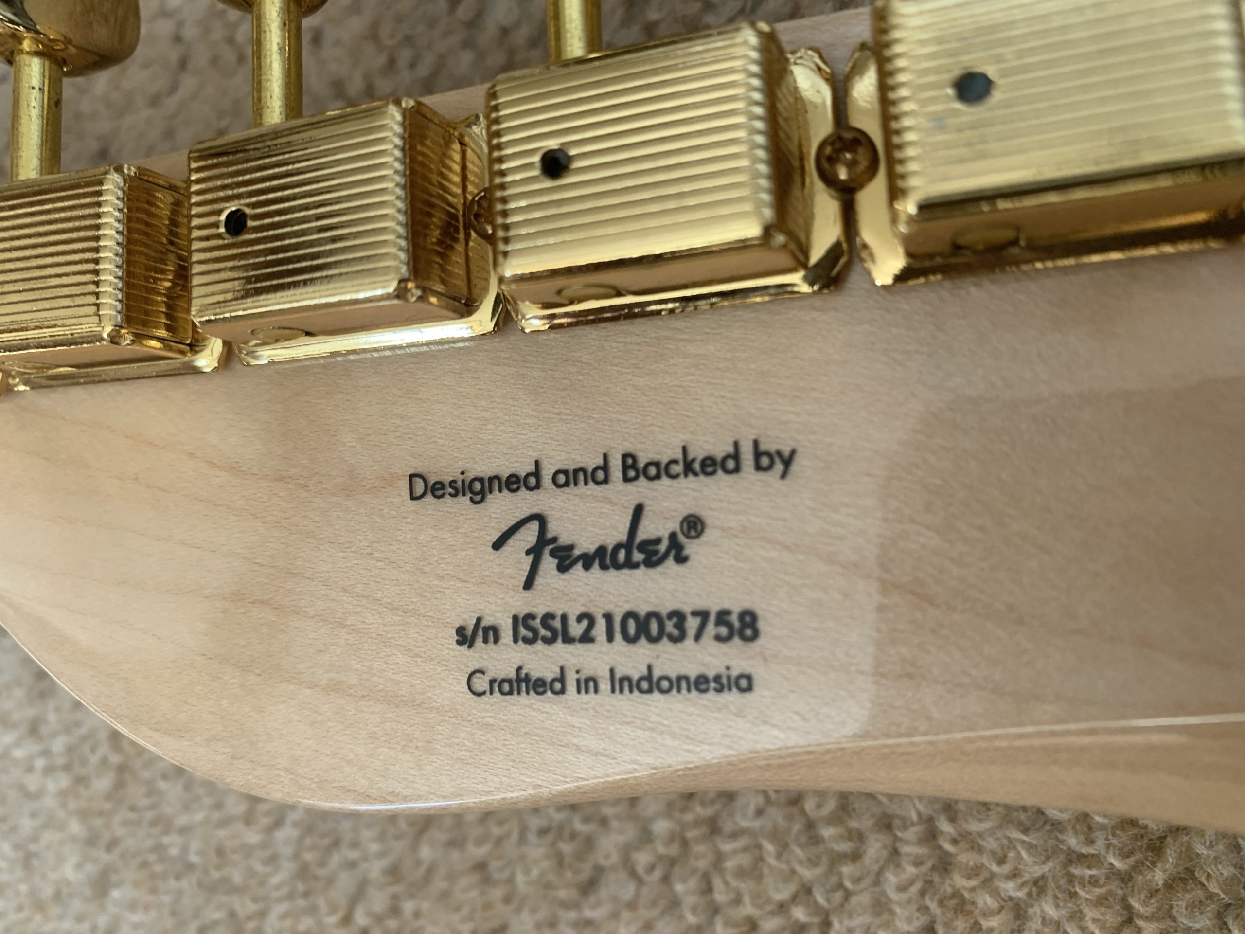 Squier 40th Anniversary Black and Gold Edition Telecaster 2022 - Image 5