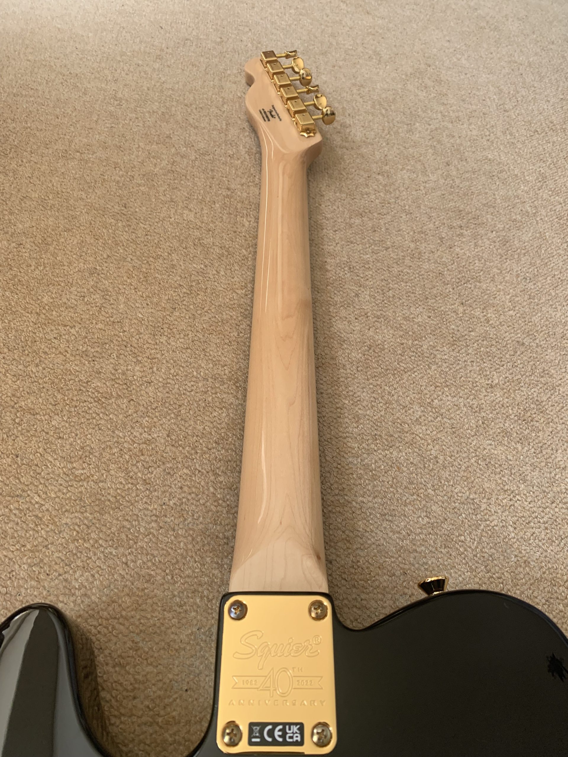 Squier 40th Anniversary Black and Gold Edition Telecaster 2022