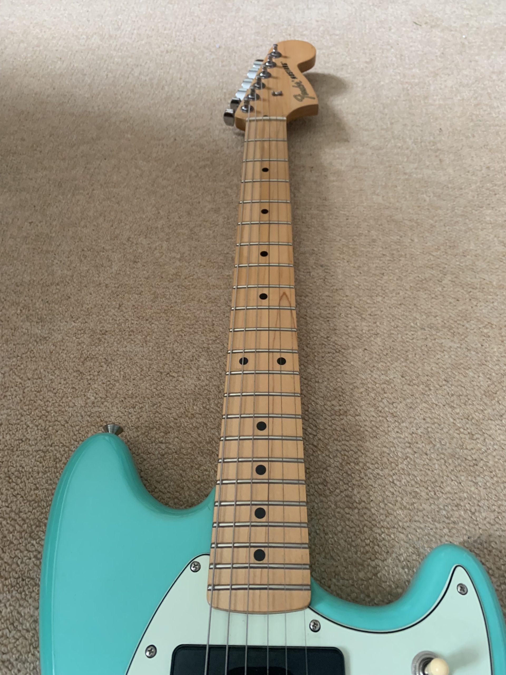 FENDER PLAYER MUSTANG 90 IN SEAFOAM GREEN 2017 Mexico - Image 4
