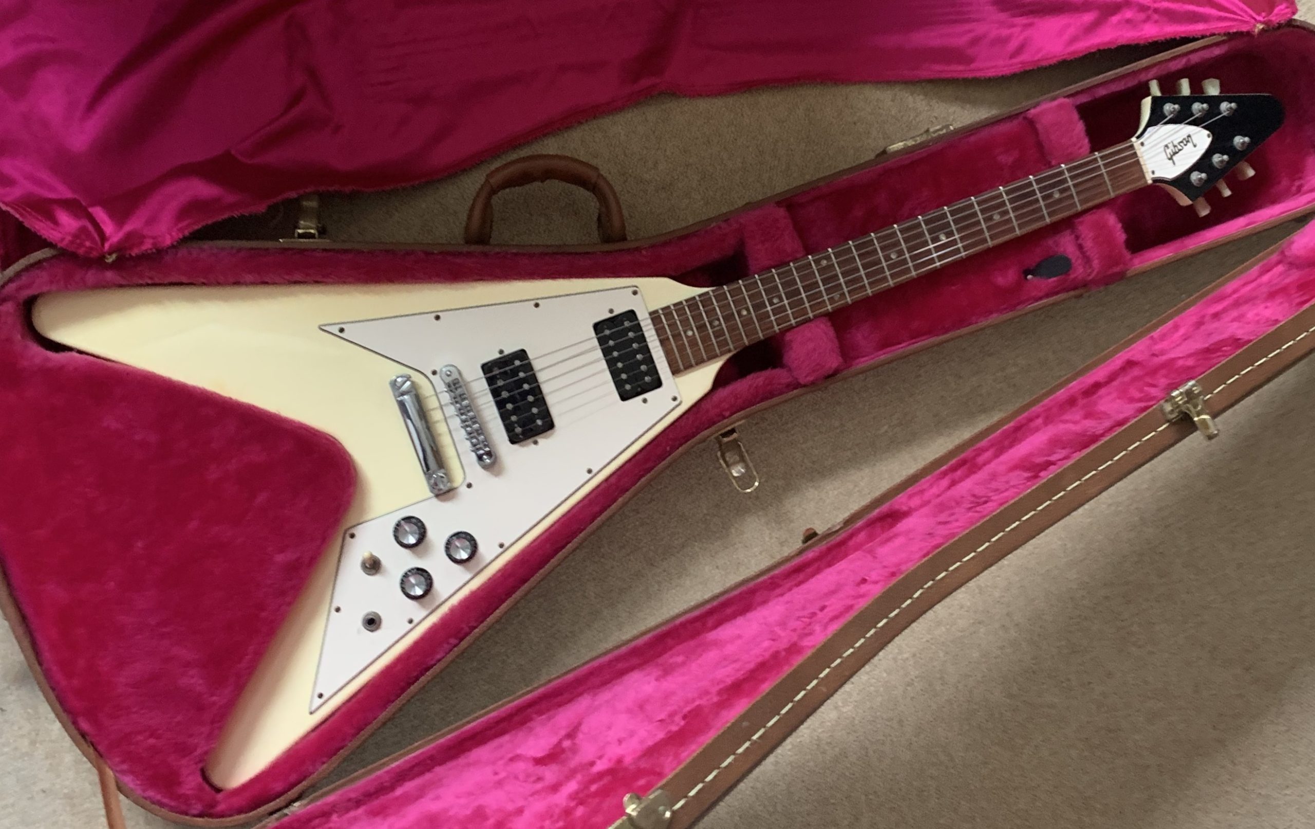 Gibson USA Flying V 1993 White '67 Reissue Classic - Rock Stock Stores