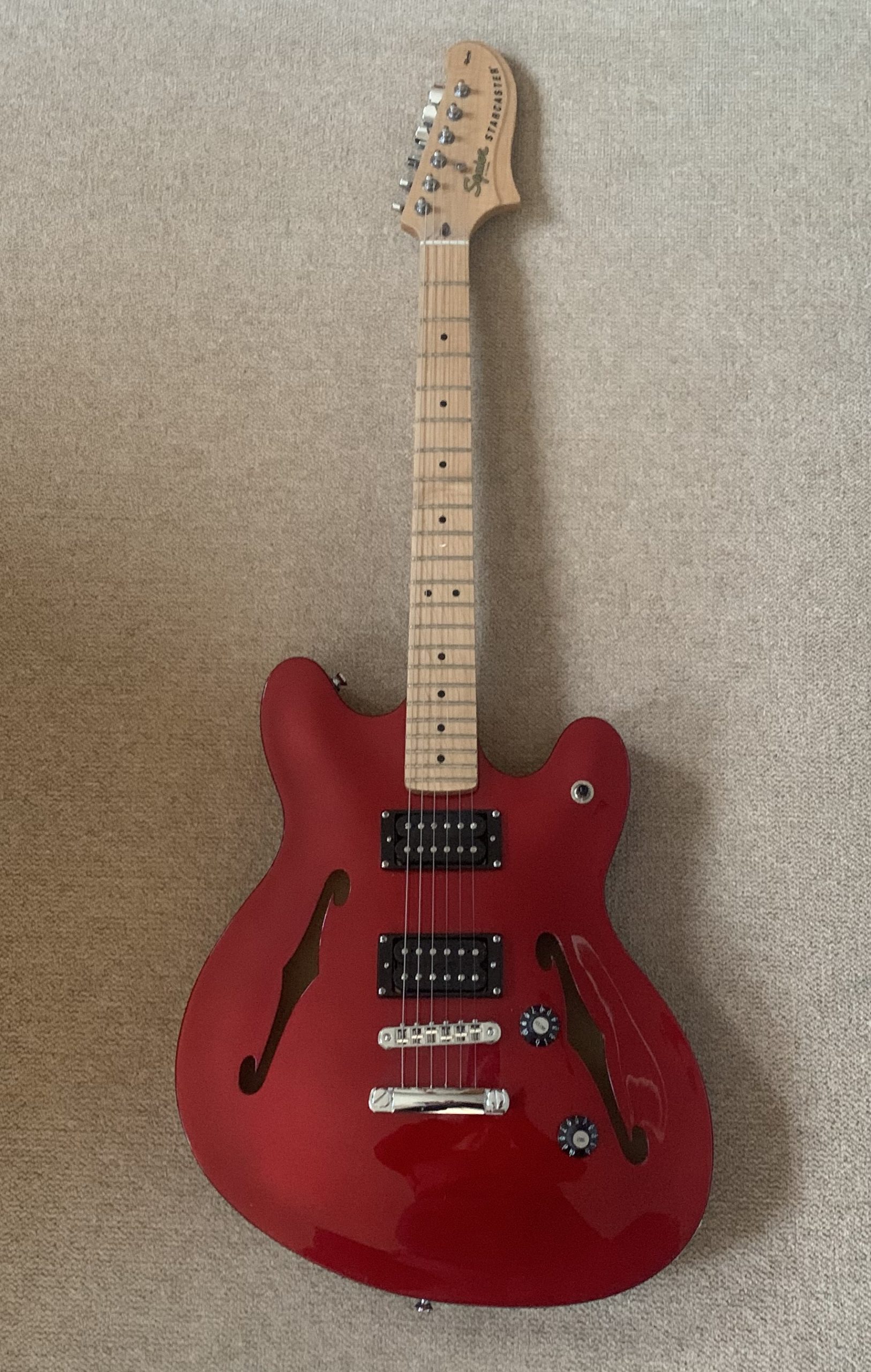 Squier Affinity Starcaster in Candy Apple Red - Rock Stock Stores