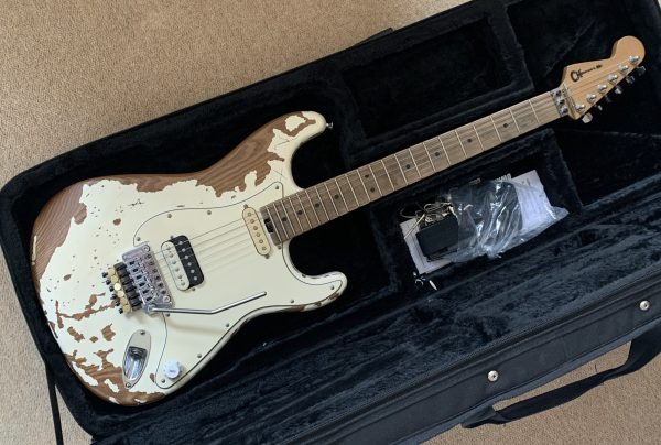 Charvel Henrik Danhage Ltd Ed Signature Pro-Mod So-Cal, White Relic