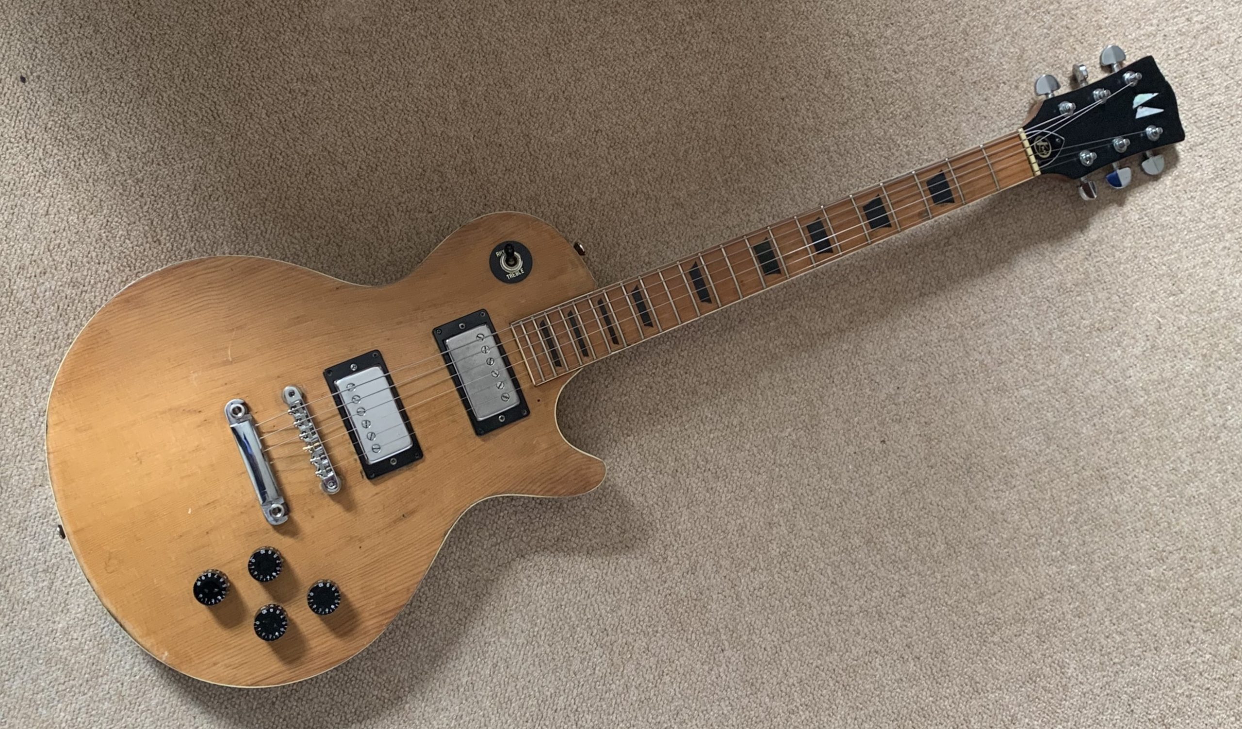 Kay Les Paul 1970s Natural, Made in Japan, Vintage Gibson Lawsuit