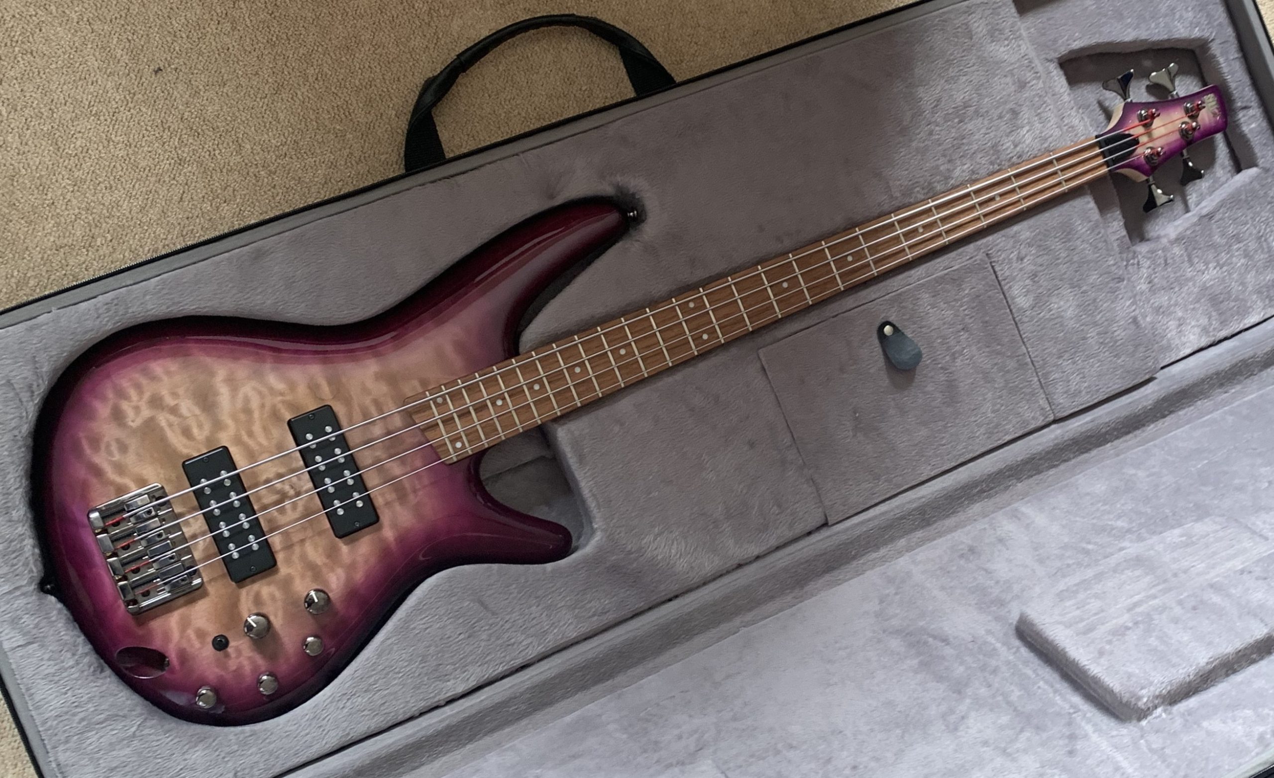 Ibanez SR400EQM Bass 2018, Purple Space Burst