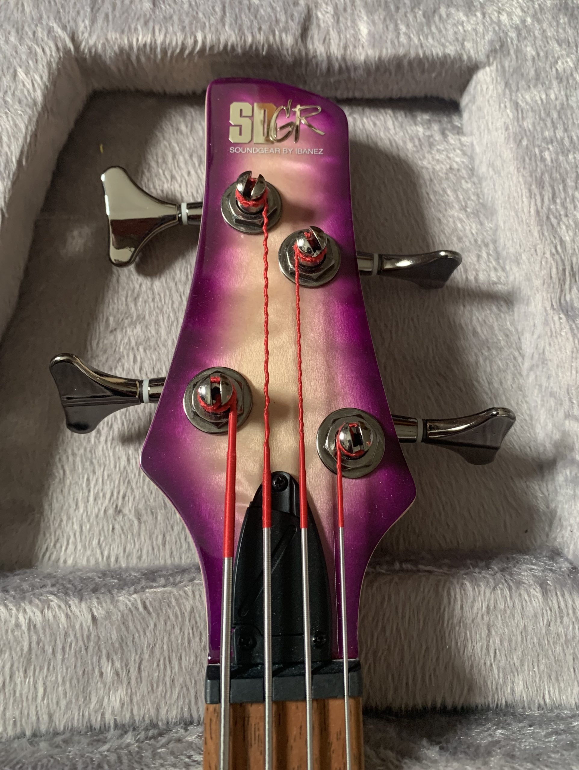 Ibanez SR400EQM Bass 2018, Purple Space Burst - Image 4