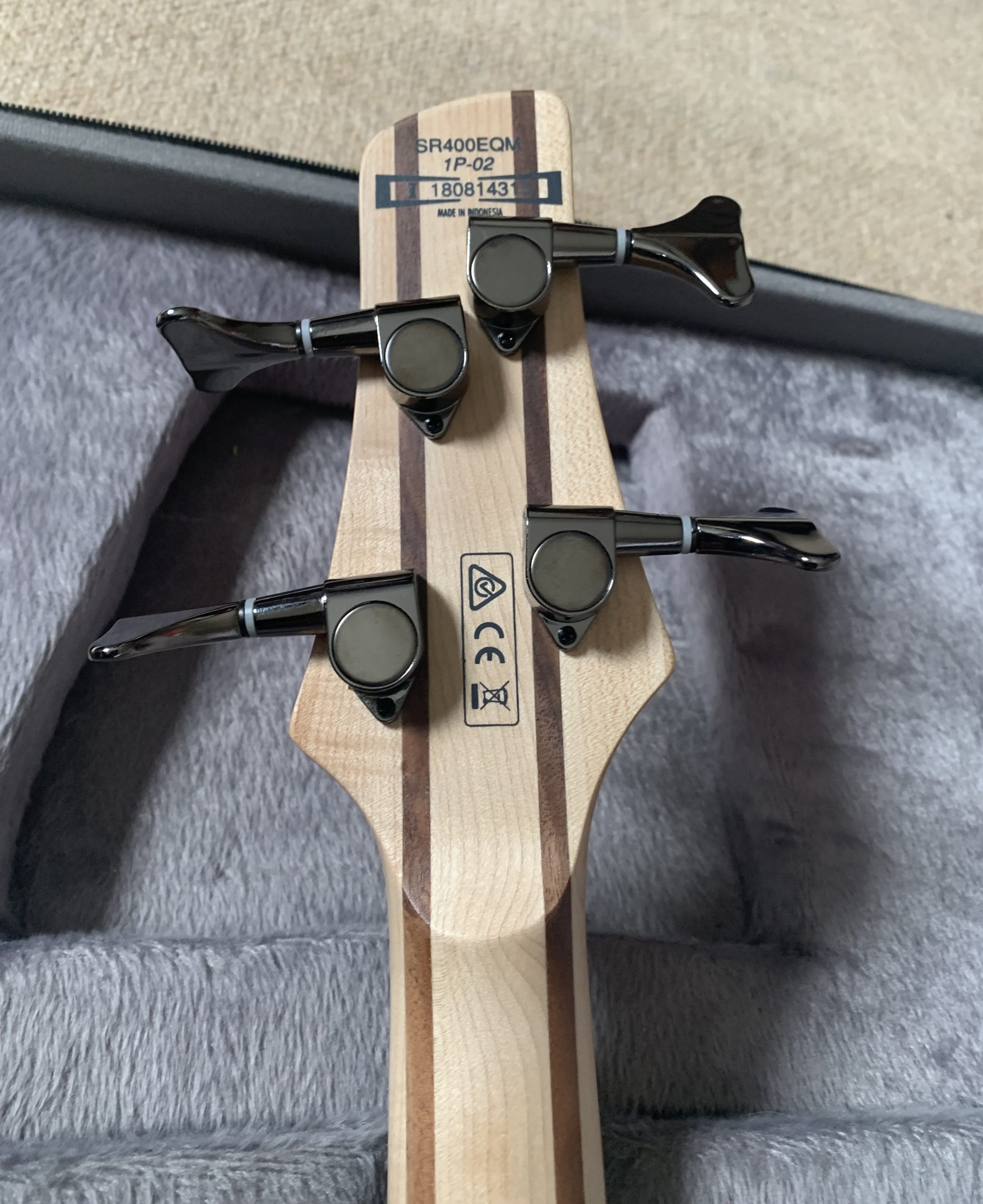 Ibanez SR400EQM Bass 2018, Purple Space Burst - Image 6