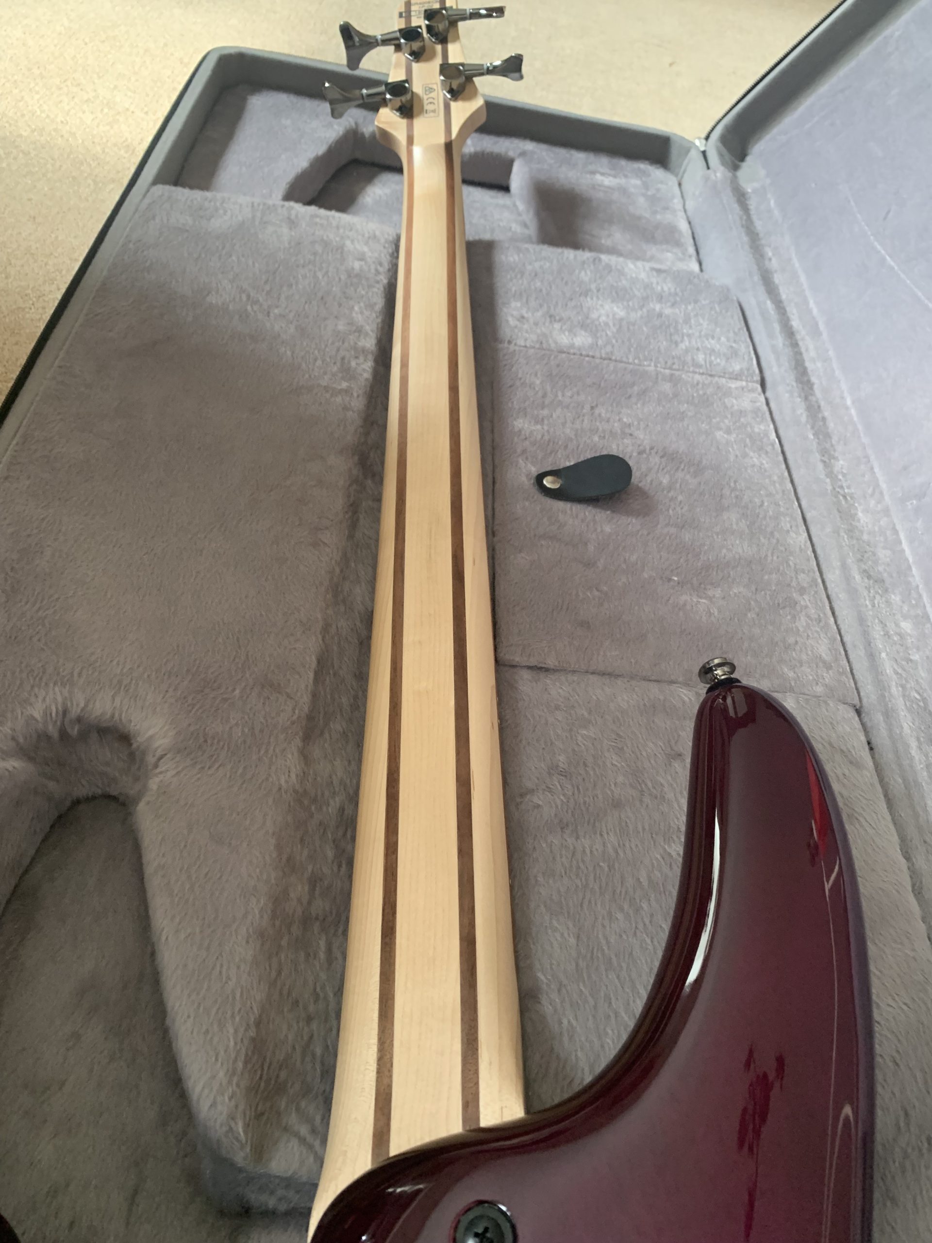 Ibanez SR400EQM Bass 2018, Purple Space Burst - Image 7