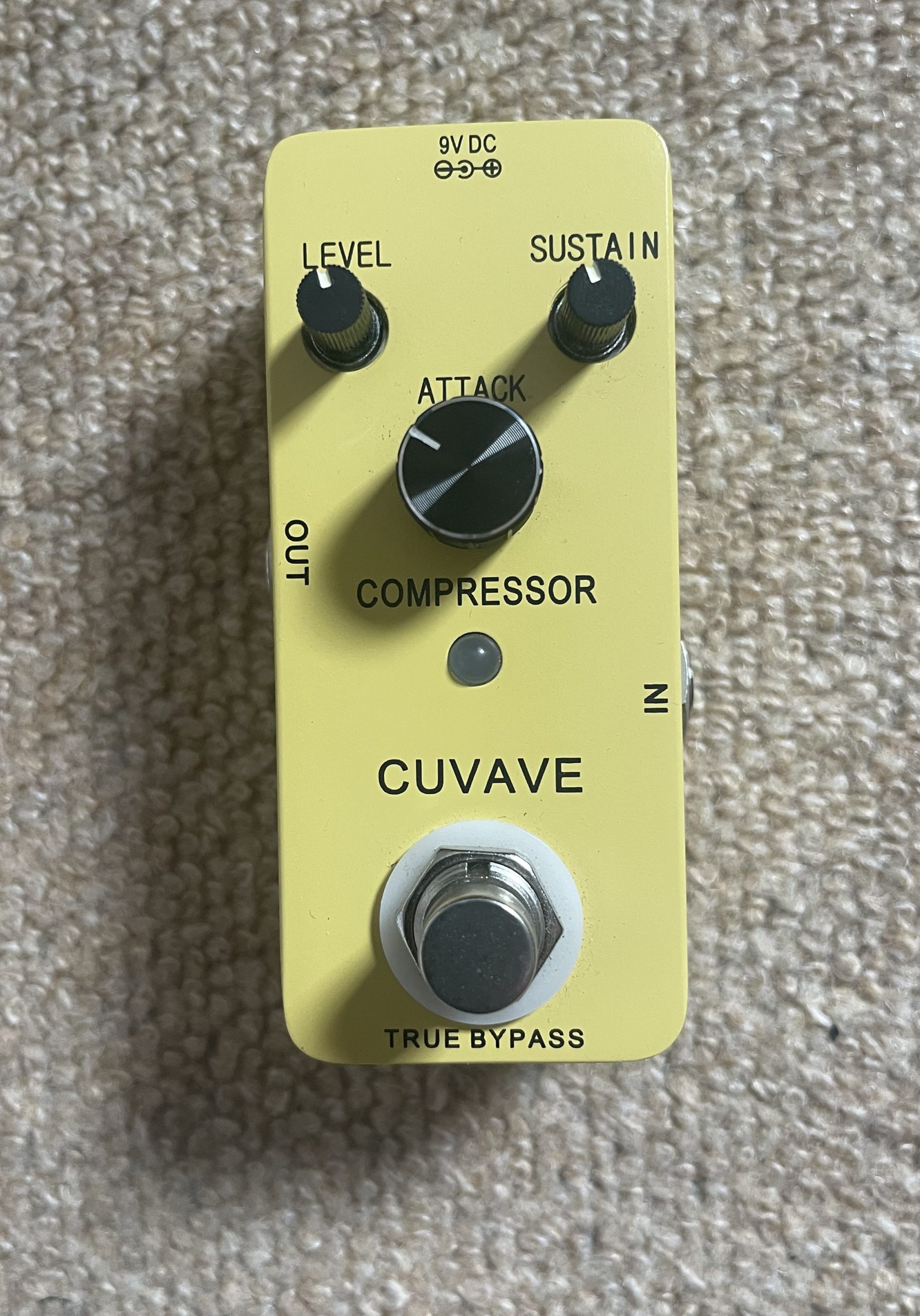 CUVAVE COMPRESSOR Classic Compress Guitar Effect Pedal Zinc Alloy Shell True Bypass - Image 4