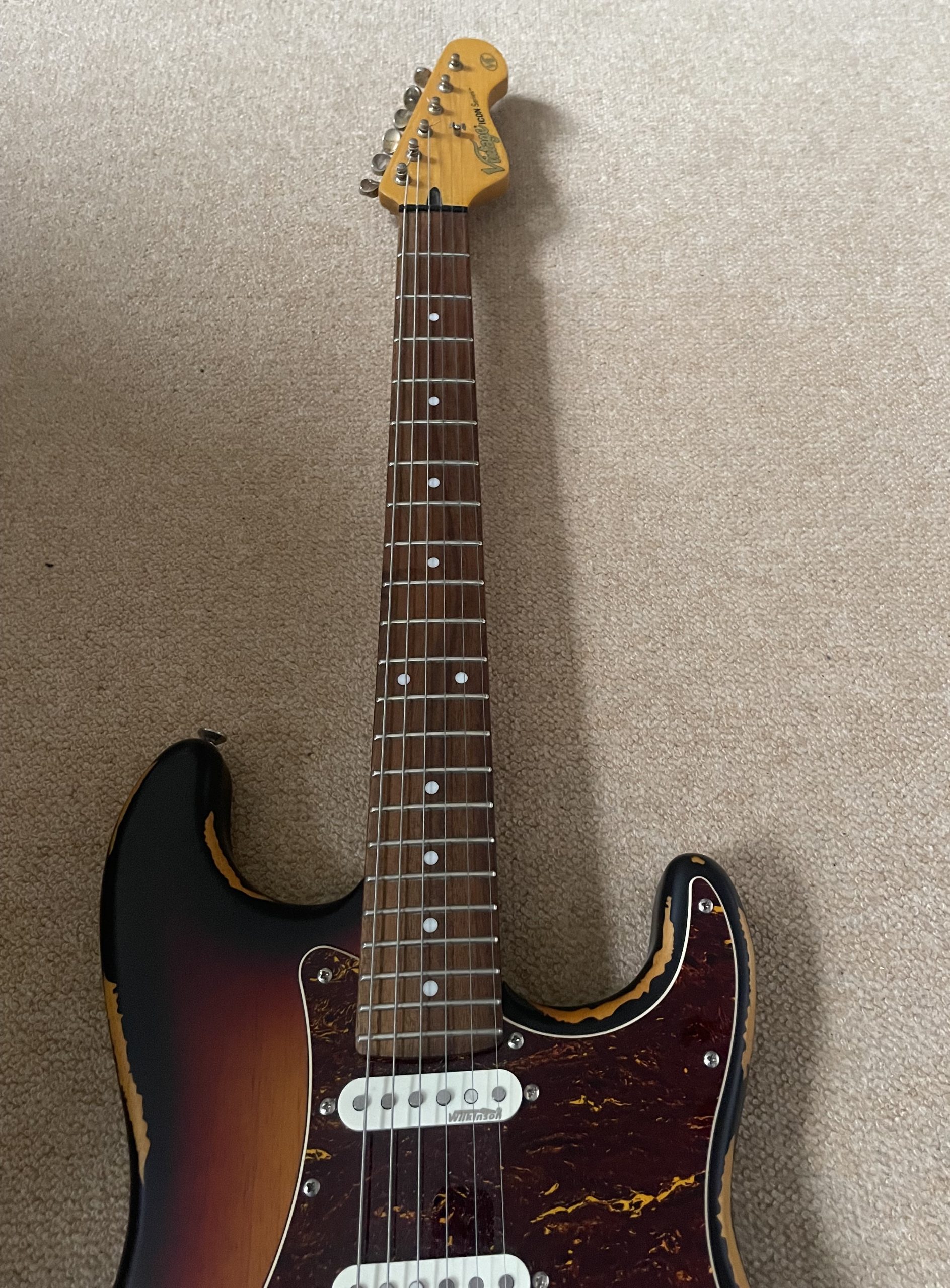 Vintage V6 Icon HSS, Distressed Sunburst - Image 3