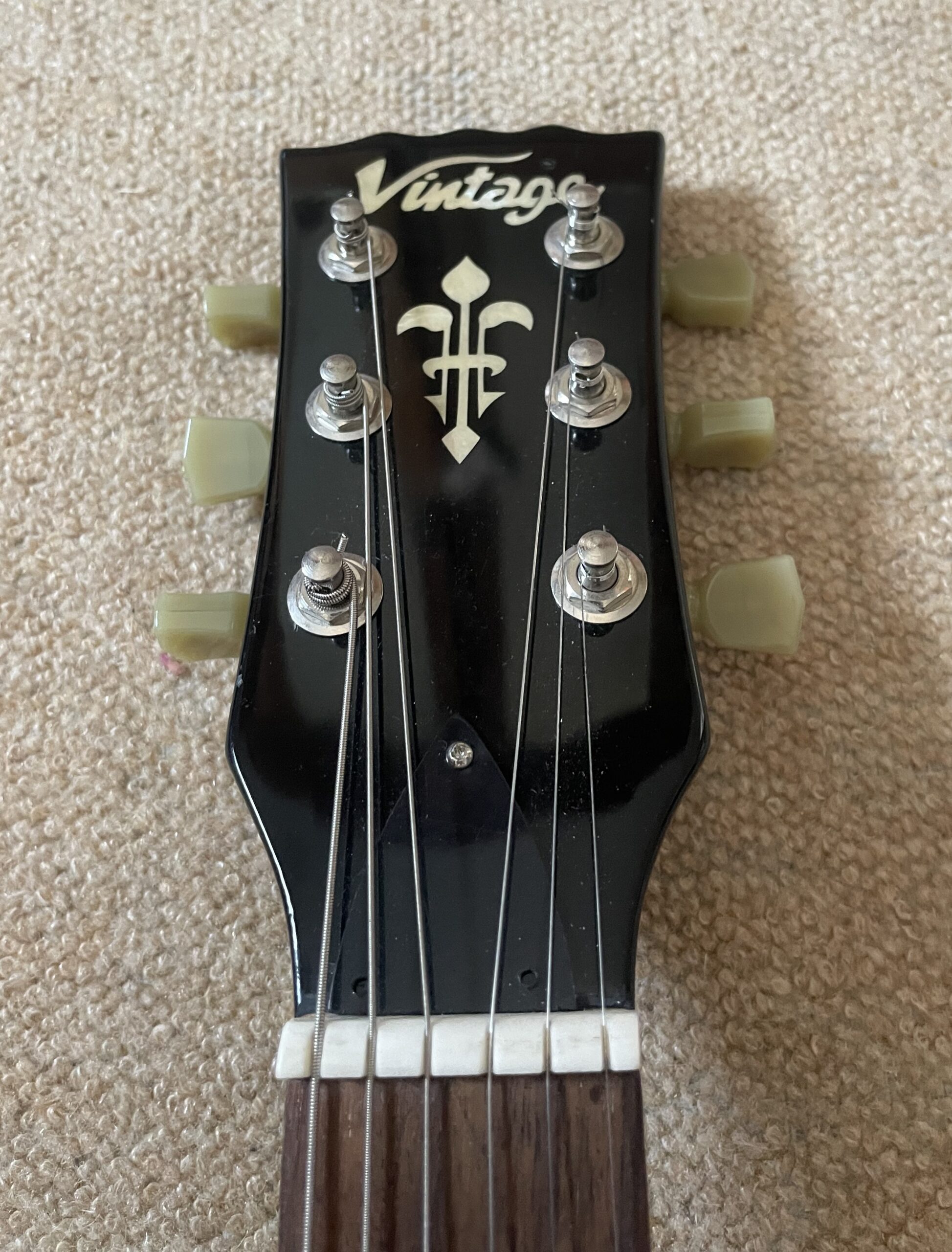 Vintage VS6 ReIssued Electric Guitar ~ Boulevard Black - Image 5