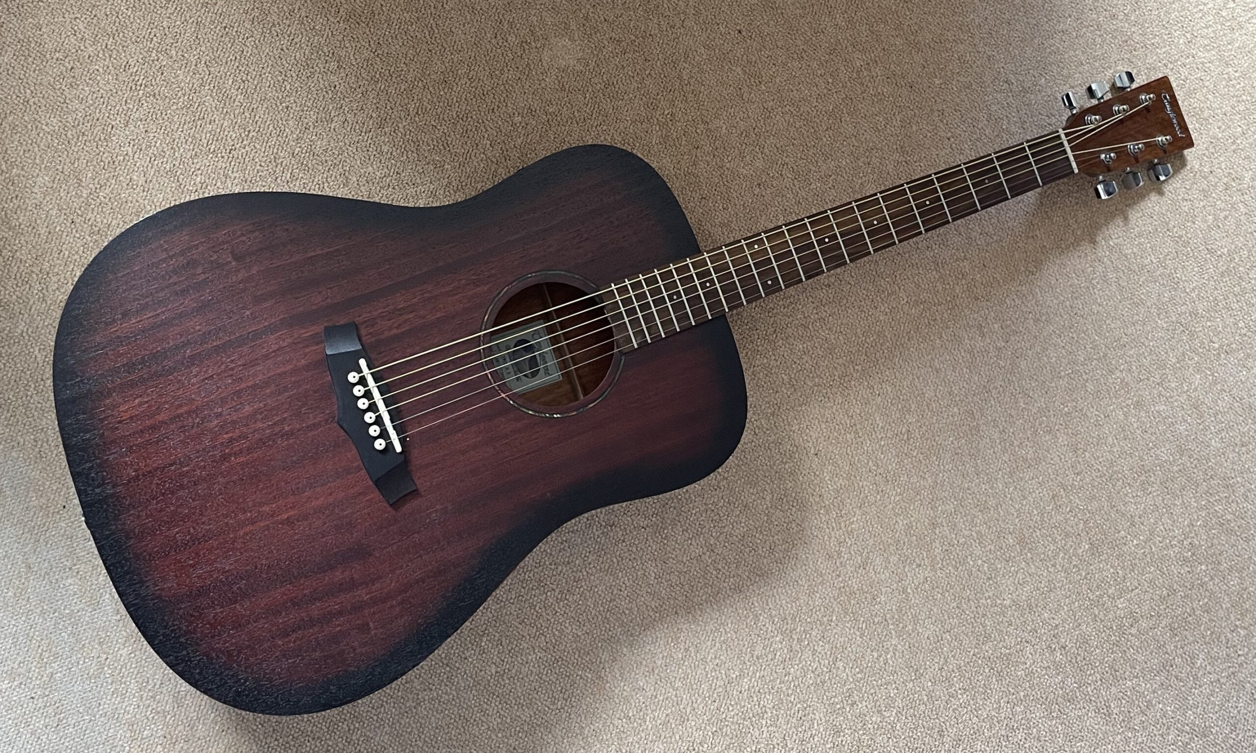 Tanglewood TWCR D Crossroads Dreadnought Acoustic, Whiskey Burst