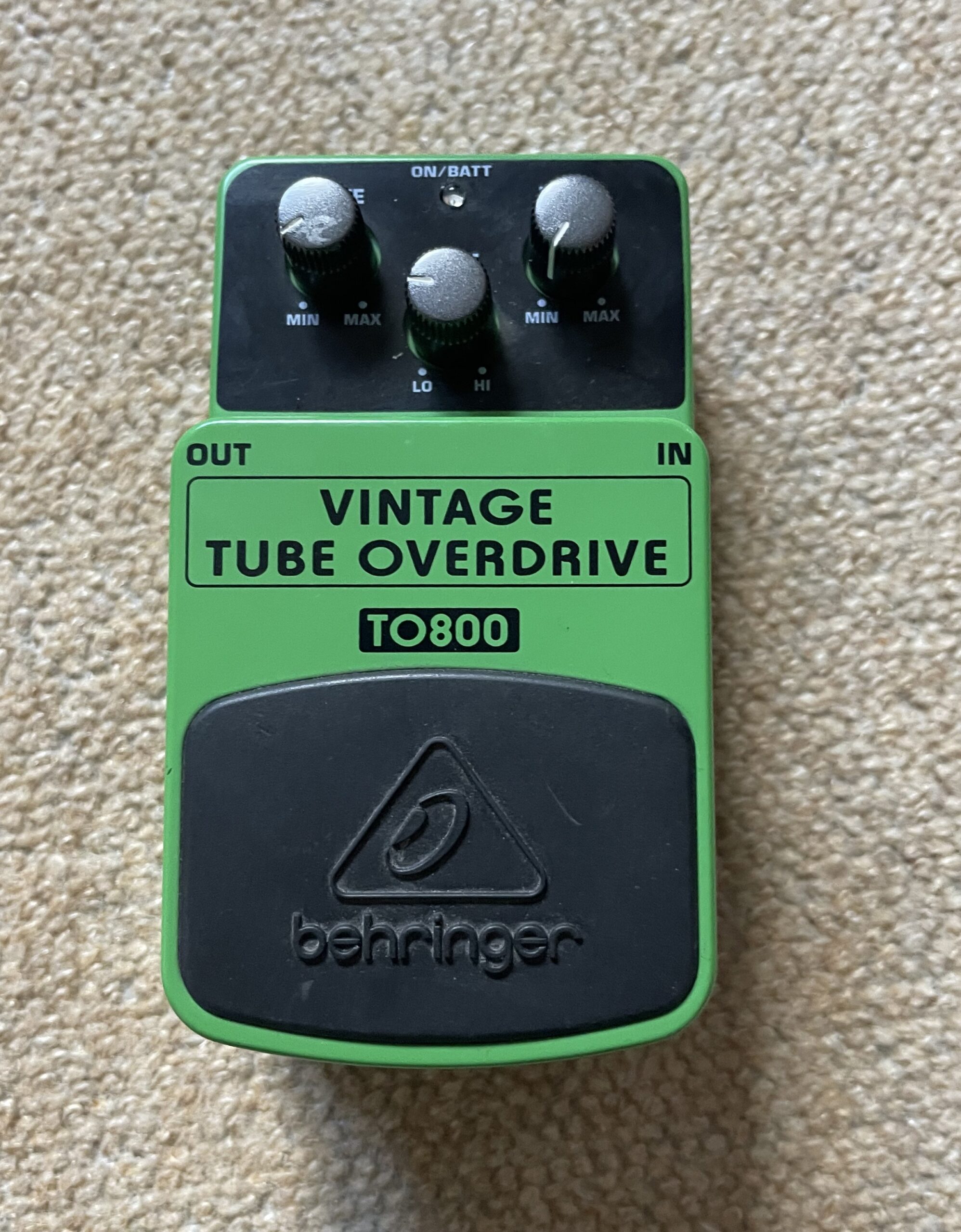 Behringer TO800 Vintage Tube Overdrive Pedal