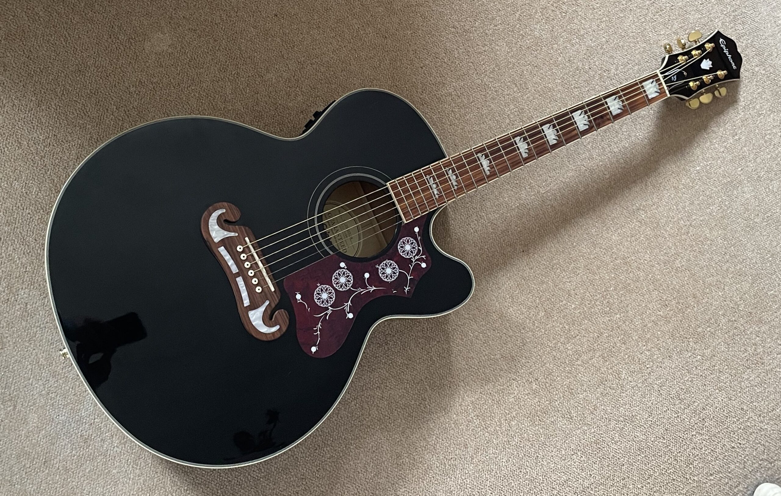 Epiphone J-200EC Studio Black