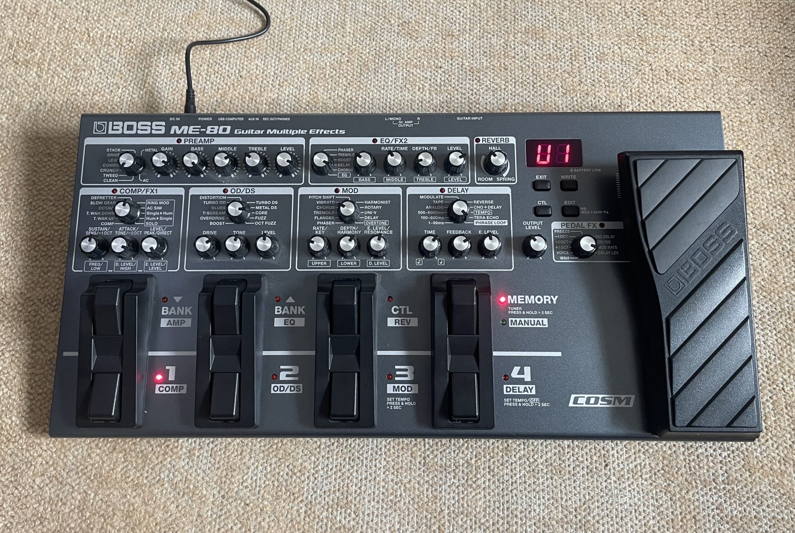 Boss ME-80 Guitar Multi Effects Pedal